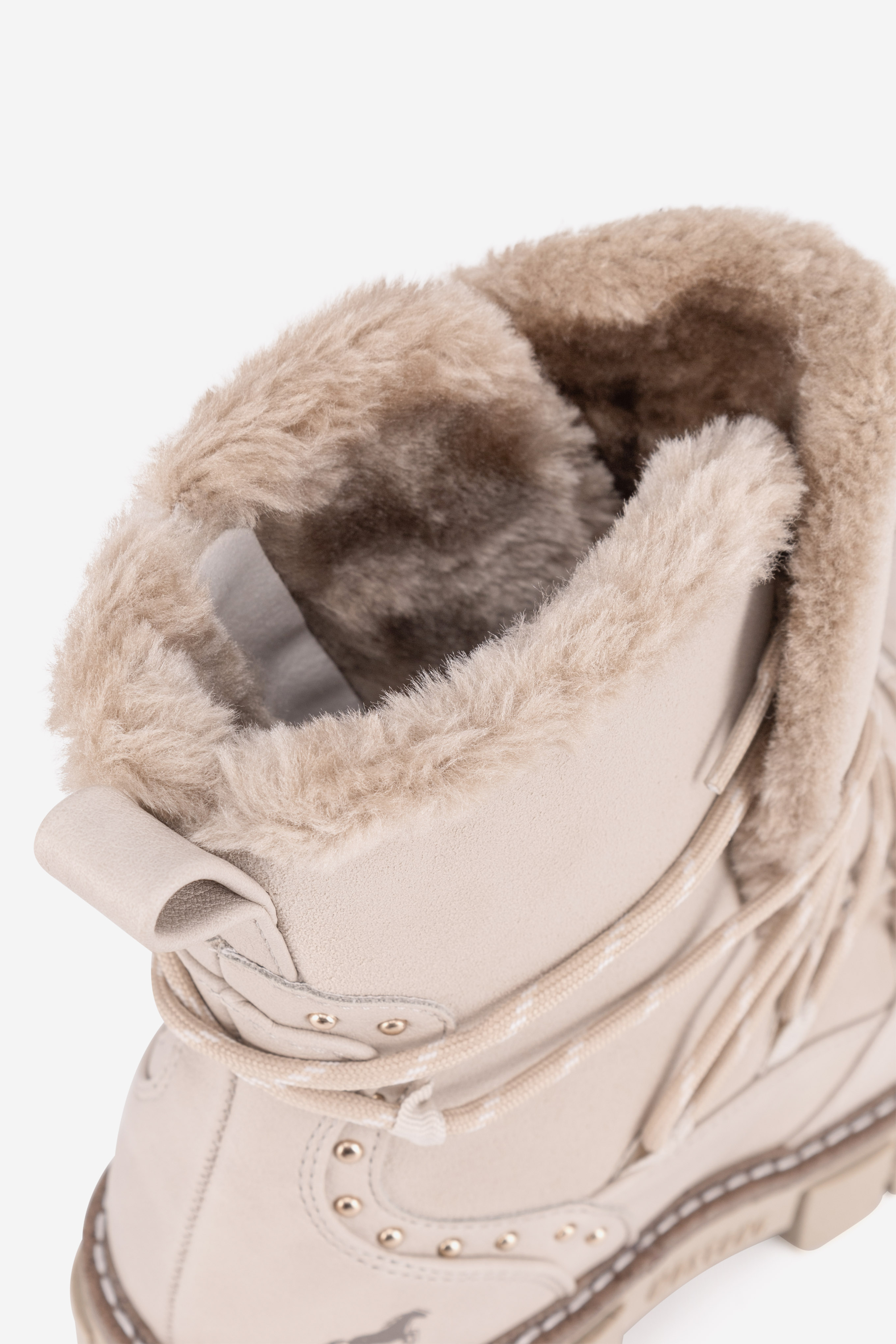 Šněrovací vyšší obuv BÍLÁ