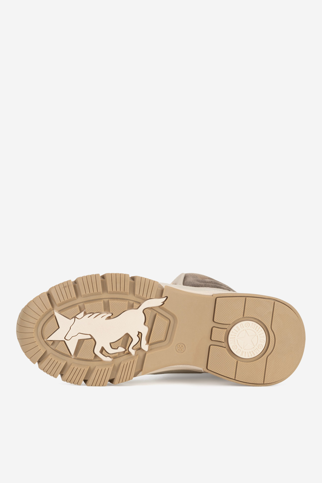 Gležnjarji z vezalkami Čokoladno rjava