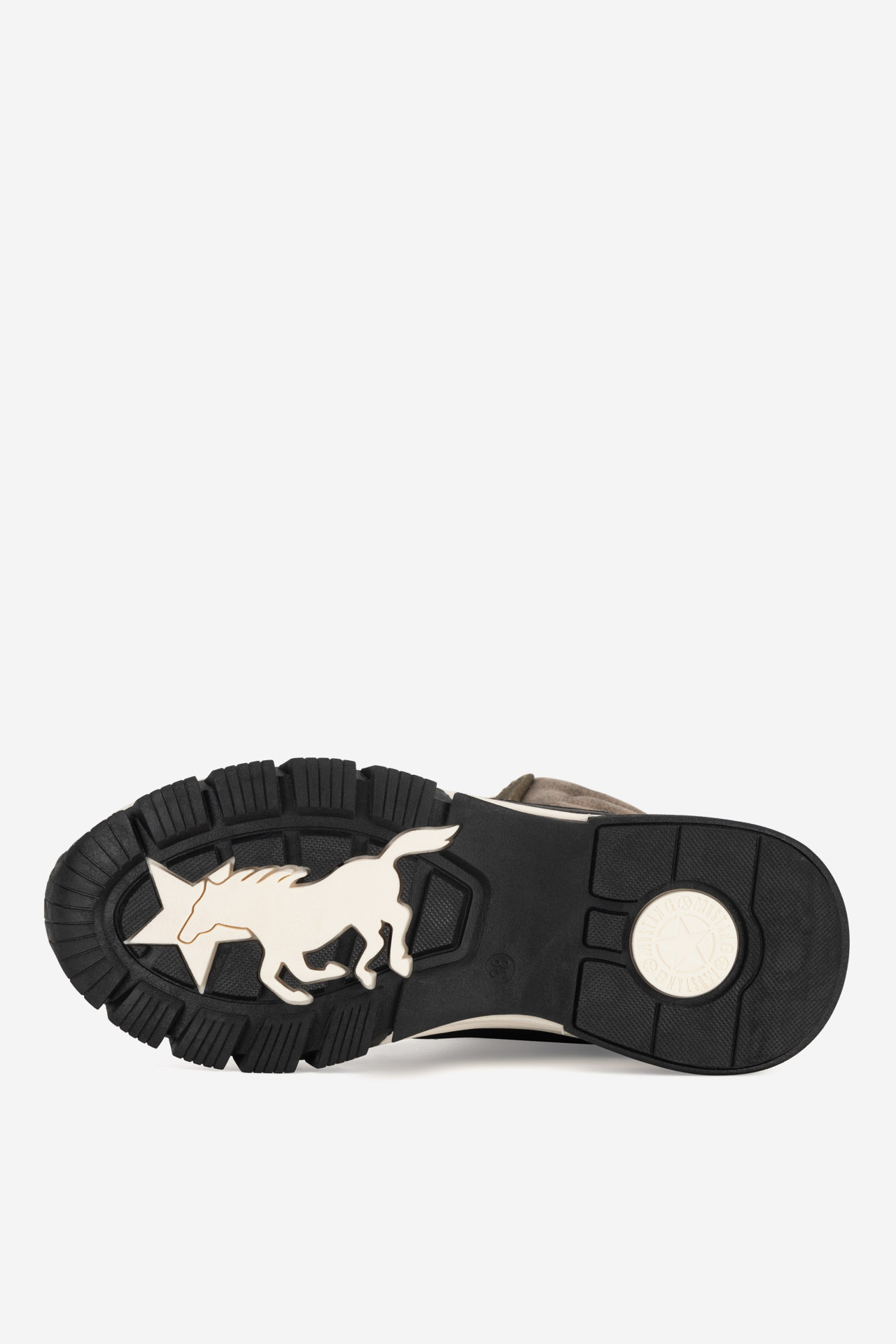 Šněrovací vyšší obuv ČERNÁ