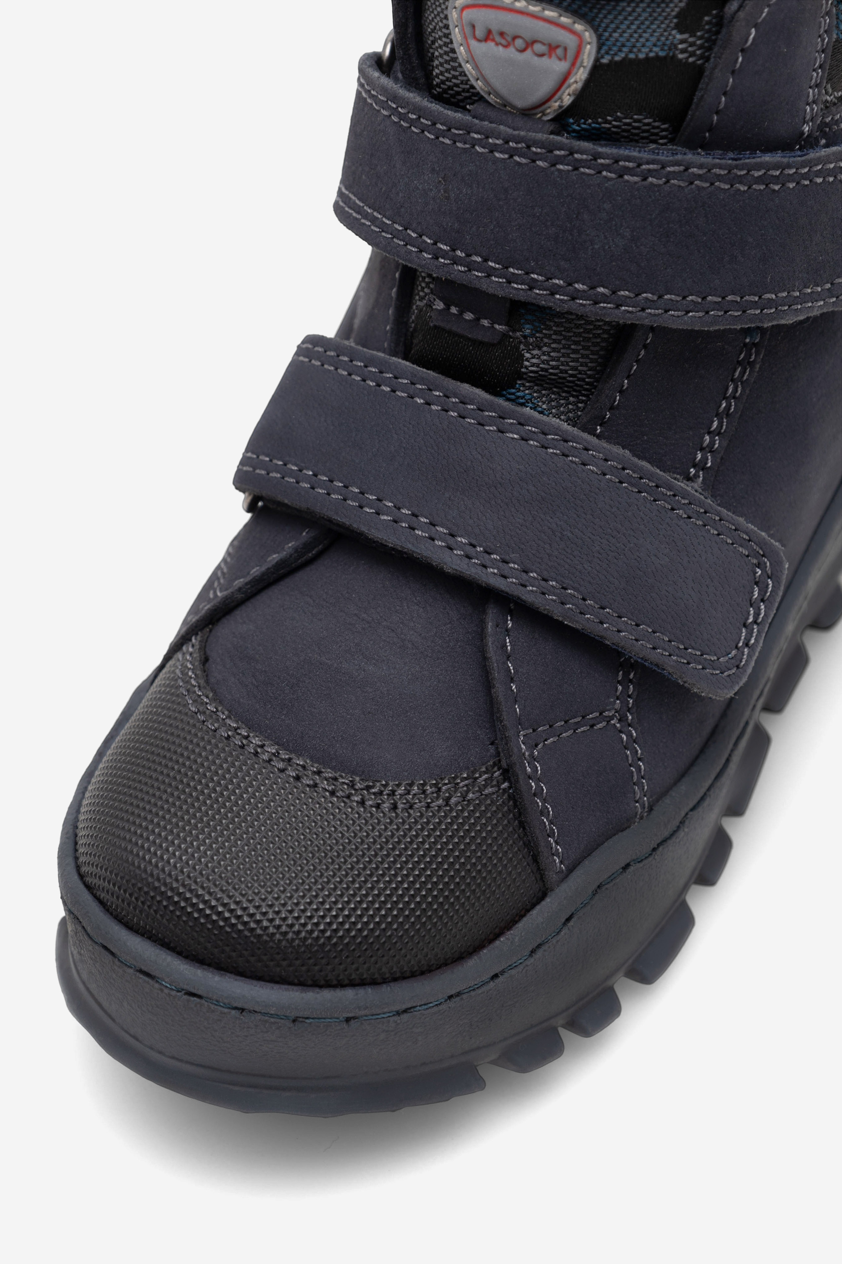 Šněrovací vyšší obuv TMAVĚ MODRÁ