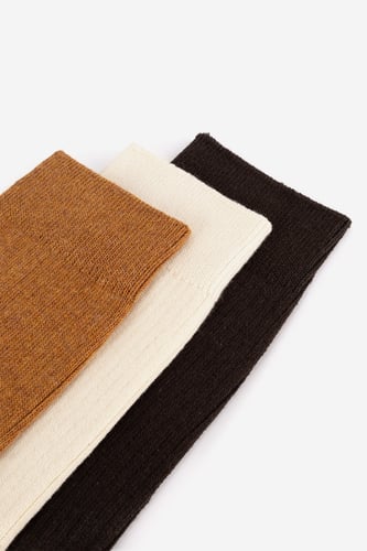 Čarape Gino Rossi 3MB-003-AW24 (3-PACK) Svetlo bež