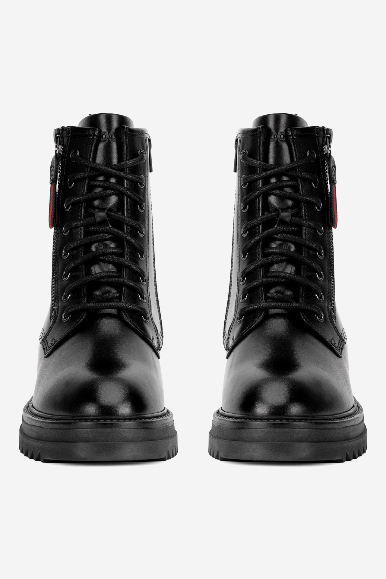 Šněrovací vyšší obuv ČERNÁ