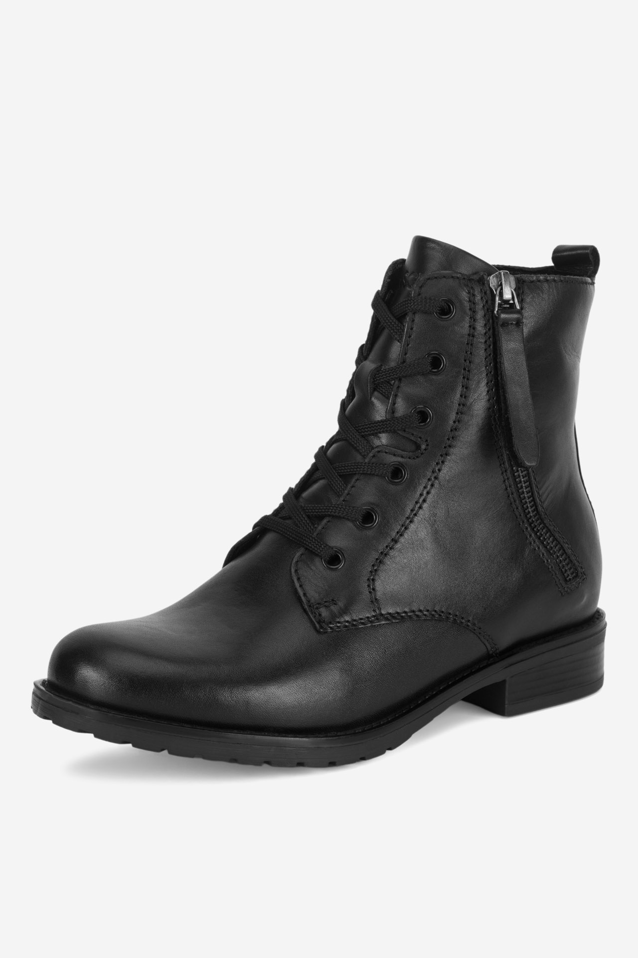 Šněrovací vyšší obuv ČERNÁ