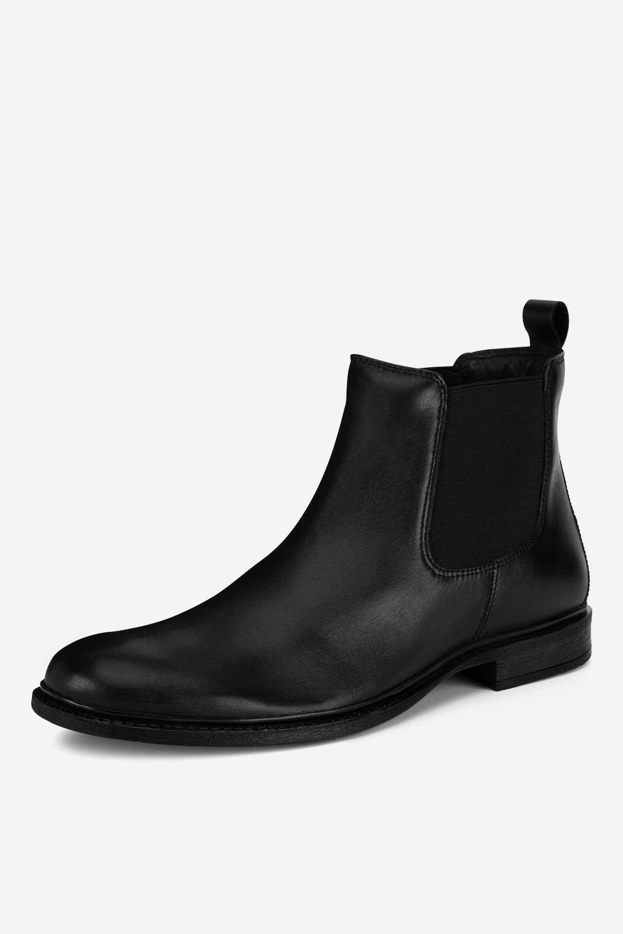 Členková obuv s elastickým prvkom Čierna