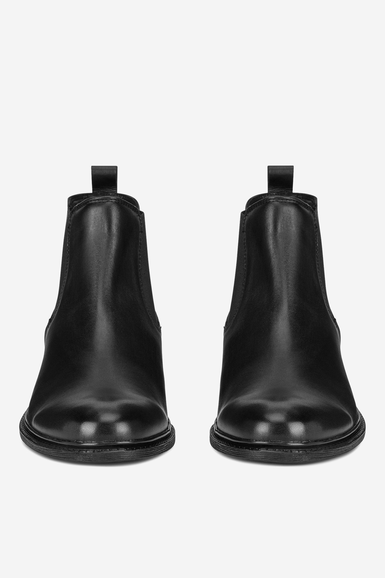 Členková obuv s elastickým prvkom Čierna