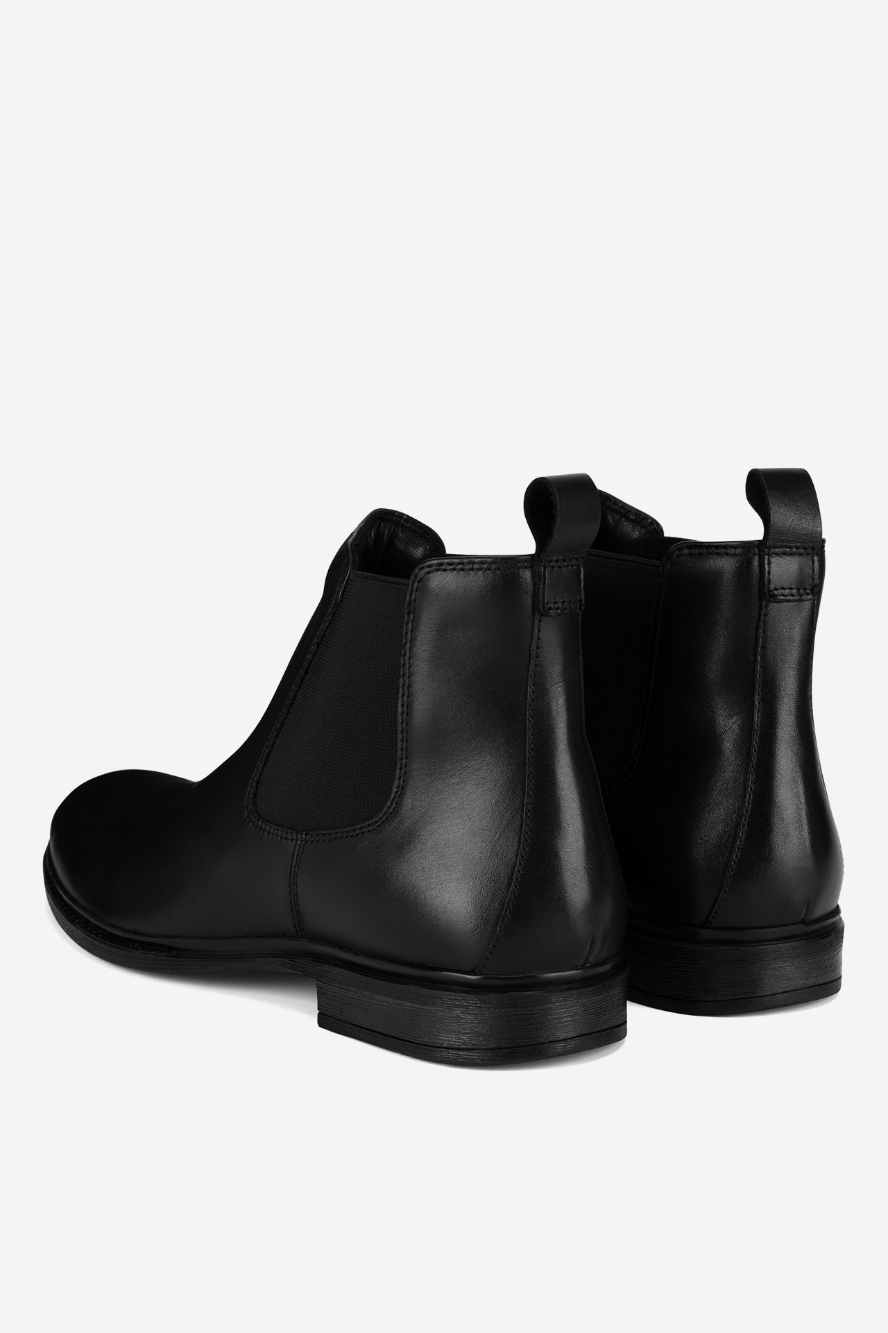 Členková obuv s elastickým prvkom Čierna