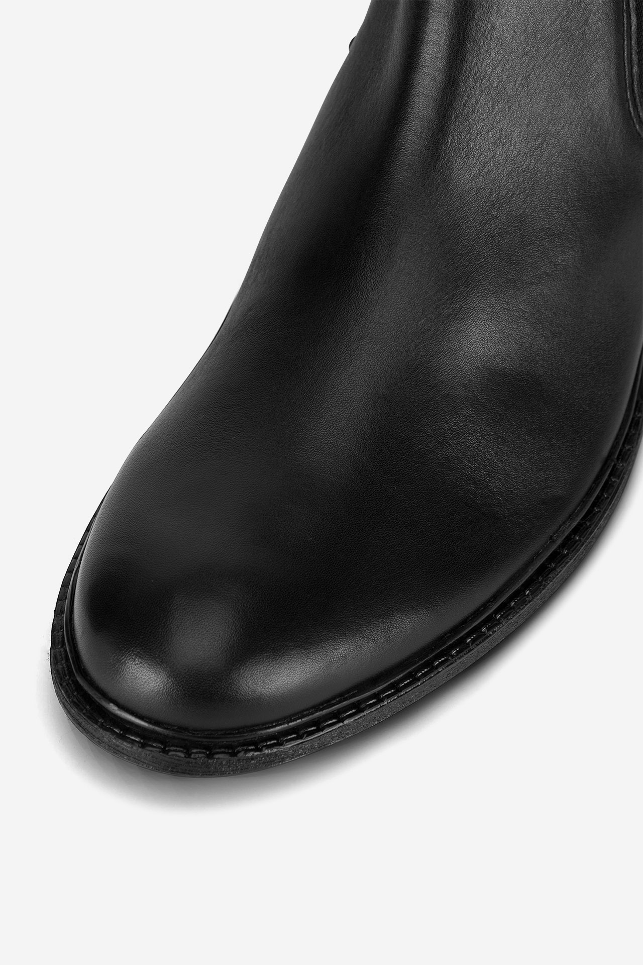 Členková obuv s elastickým prvkom Čierna