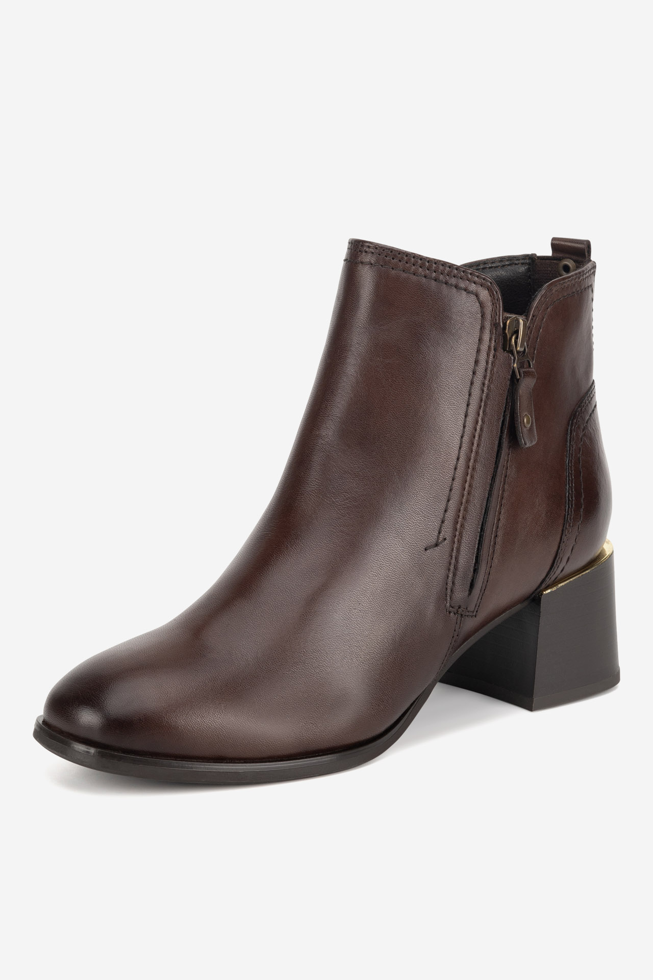 Kotníková obuv HNĚDÁ