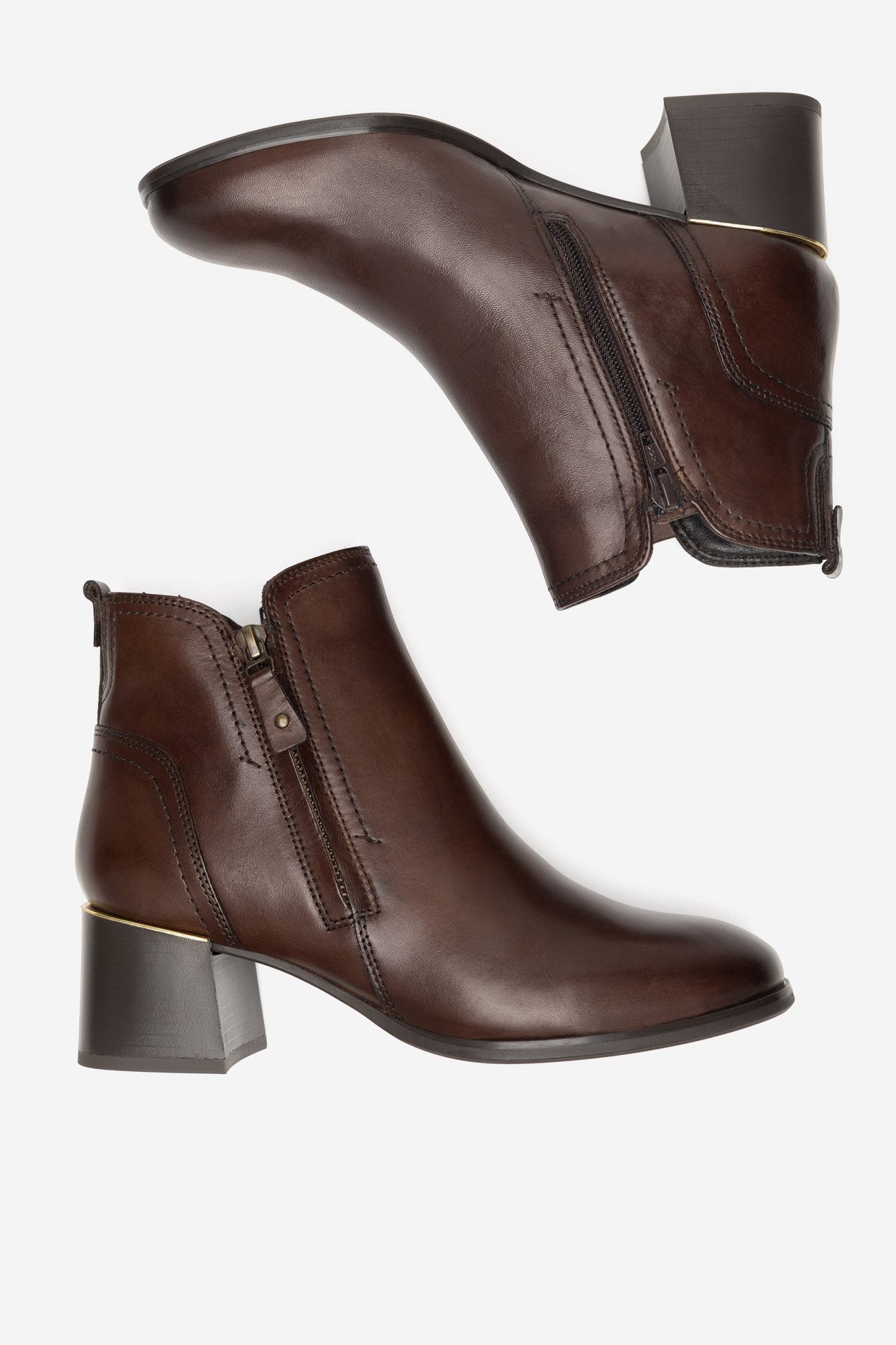 Kotníková obuv HNĚDÁ