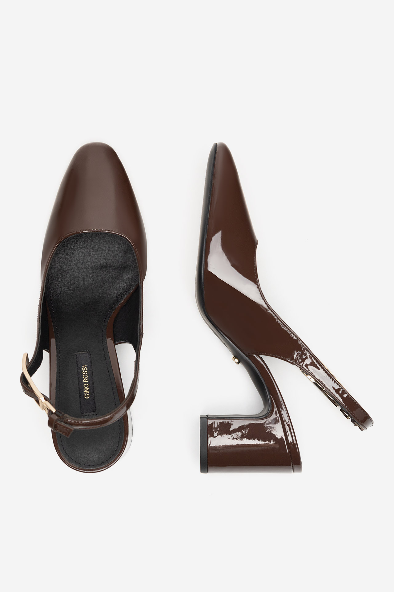 Lodičky TMAVĚ HNĚDÁ