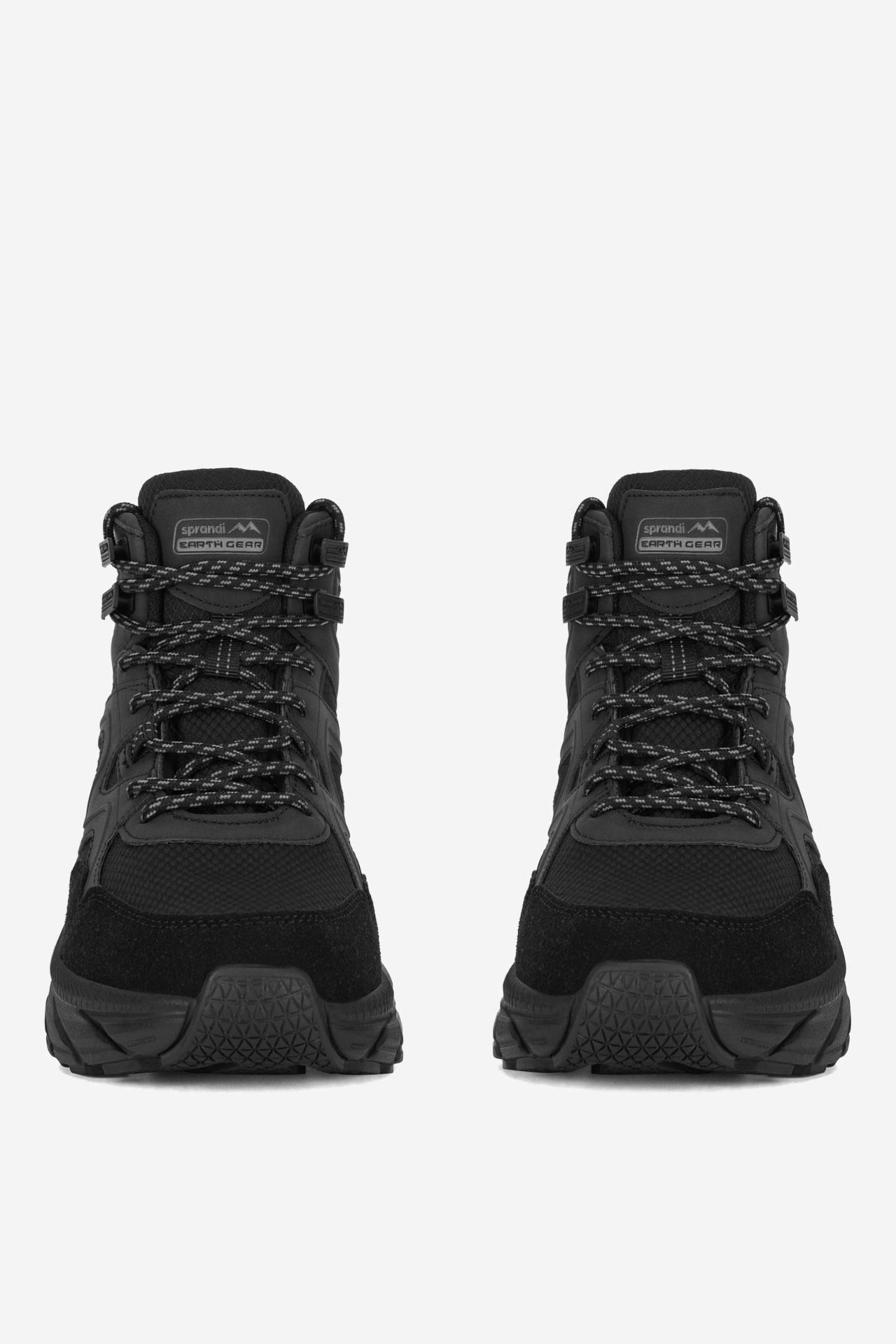 Šněrovací vyšší obuv ČERNÁ