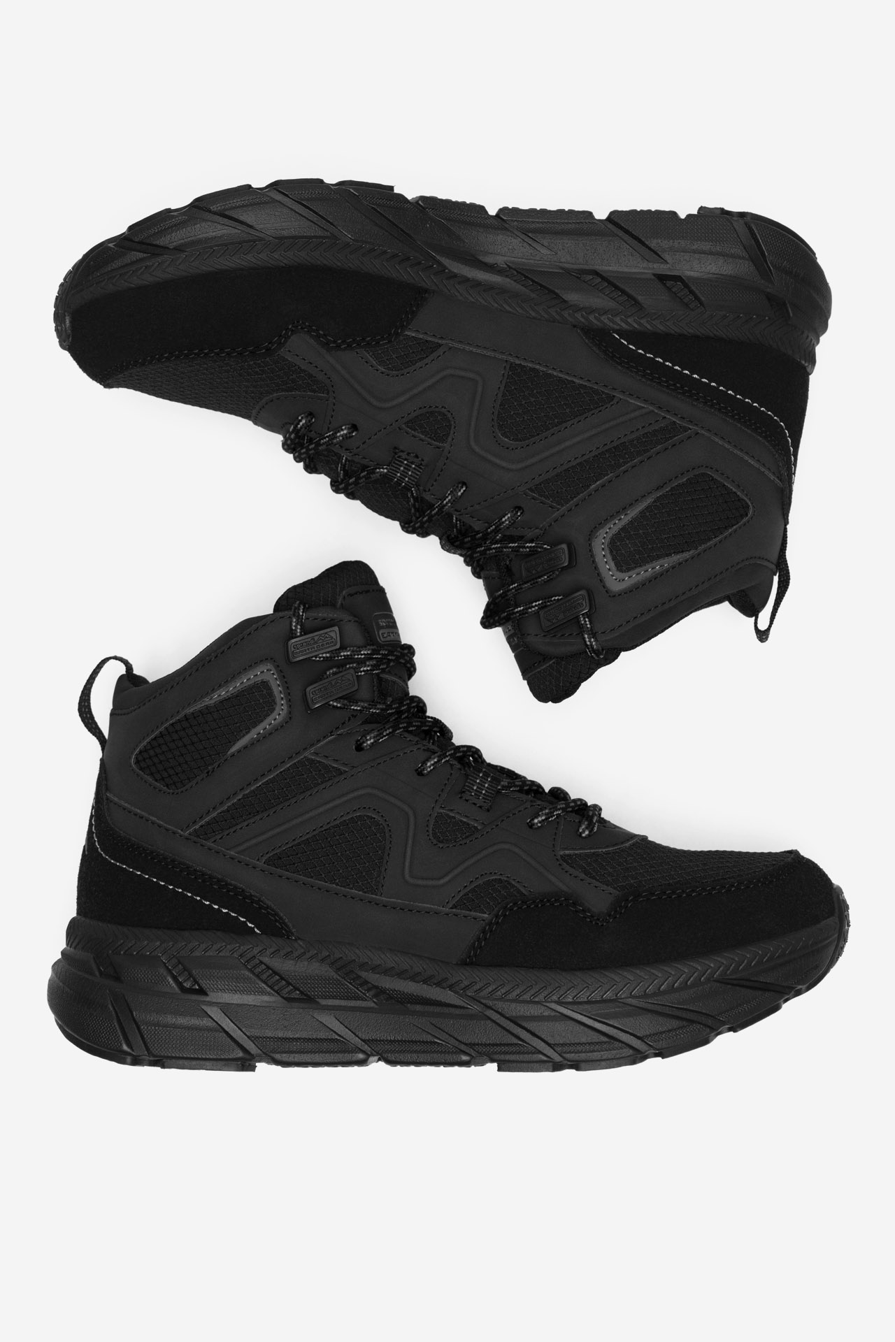 Šněrovací vyšší obuv ČERNÁ
