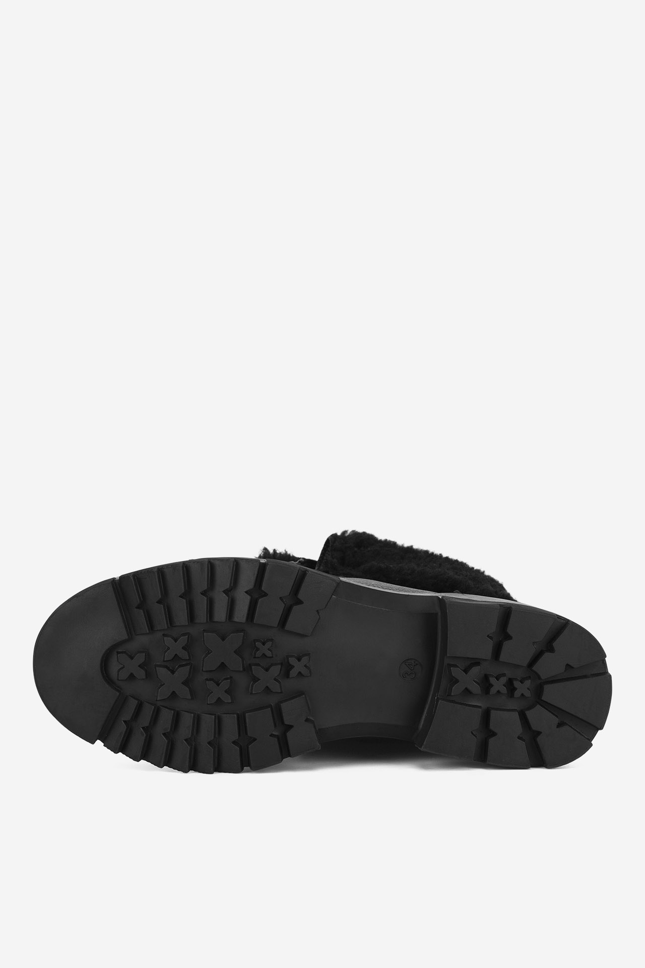 Šněrovací vyšší obuv ČERNÁ