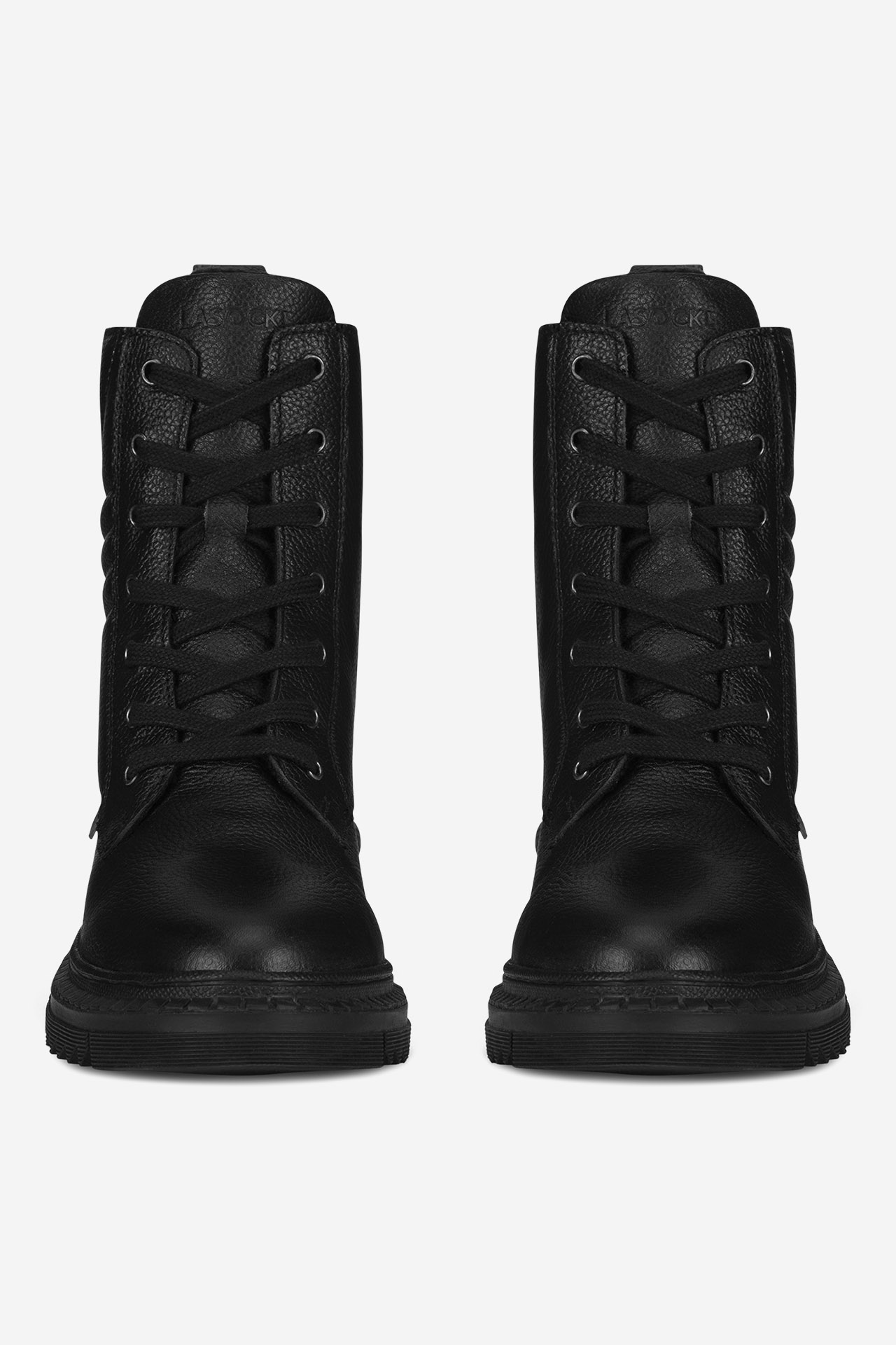 Šněrovací vyšší obuv ČERNÁ