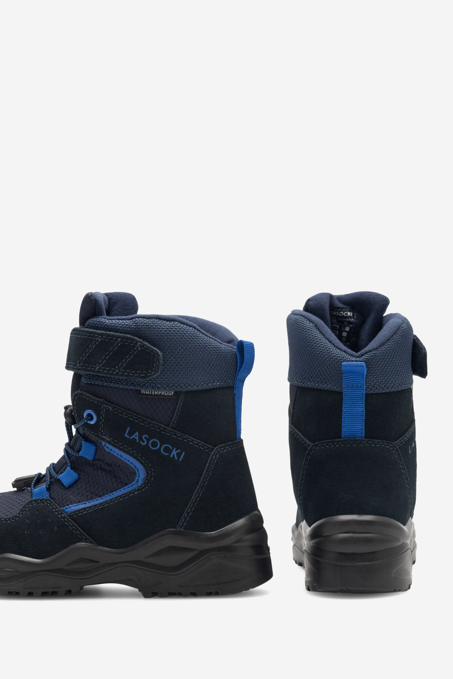 Gležnjarji z vezalkami Mornarsko modra