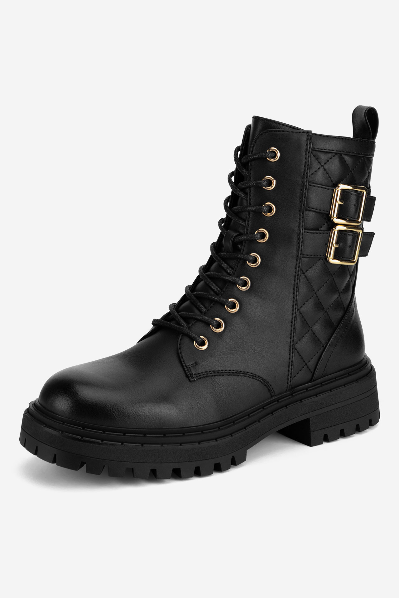 Šnurovacie topánky Čierna