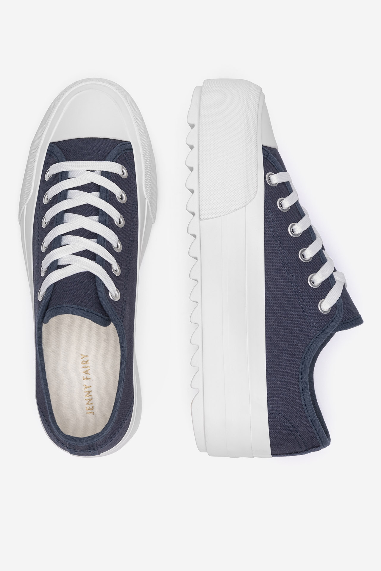 Plátěná obuv TMAVĚ MODRÁ