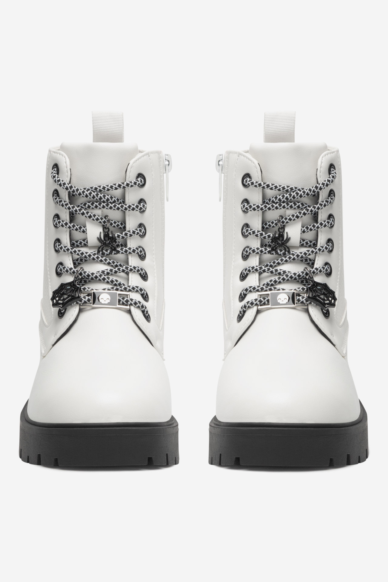 Šněrovací vyšší obuv BÍLÁ