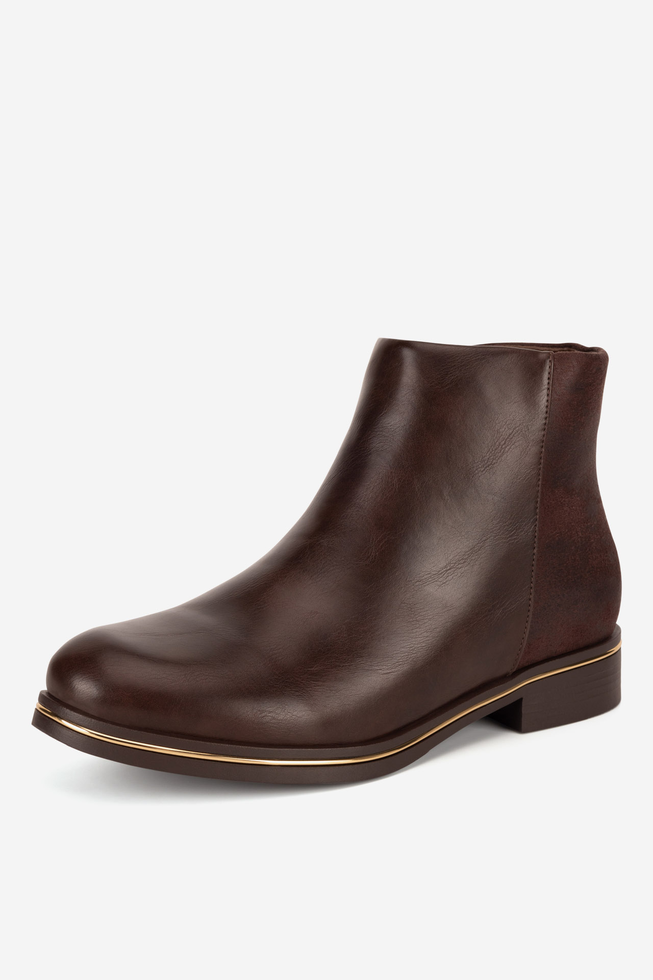 Kotníková obuv HNĚDÁ