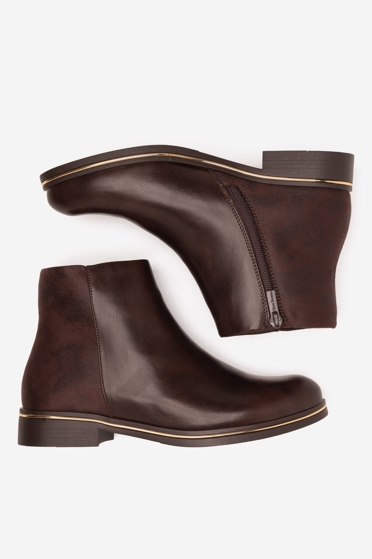 Kotníková obuv HNĚDÁ