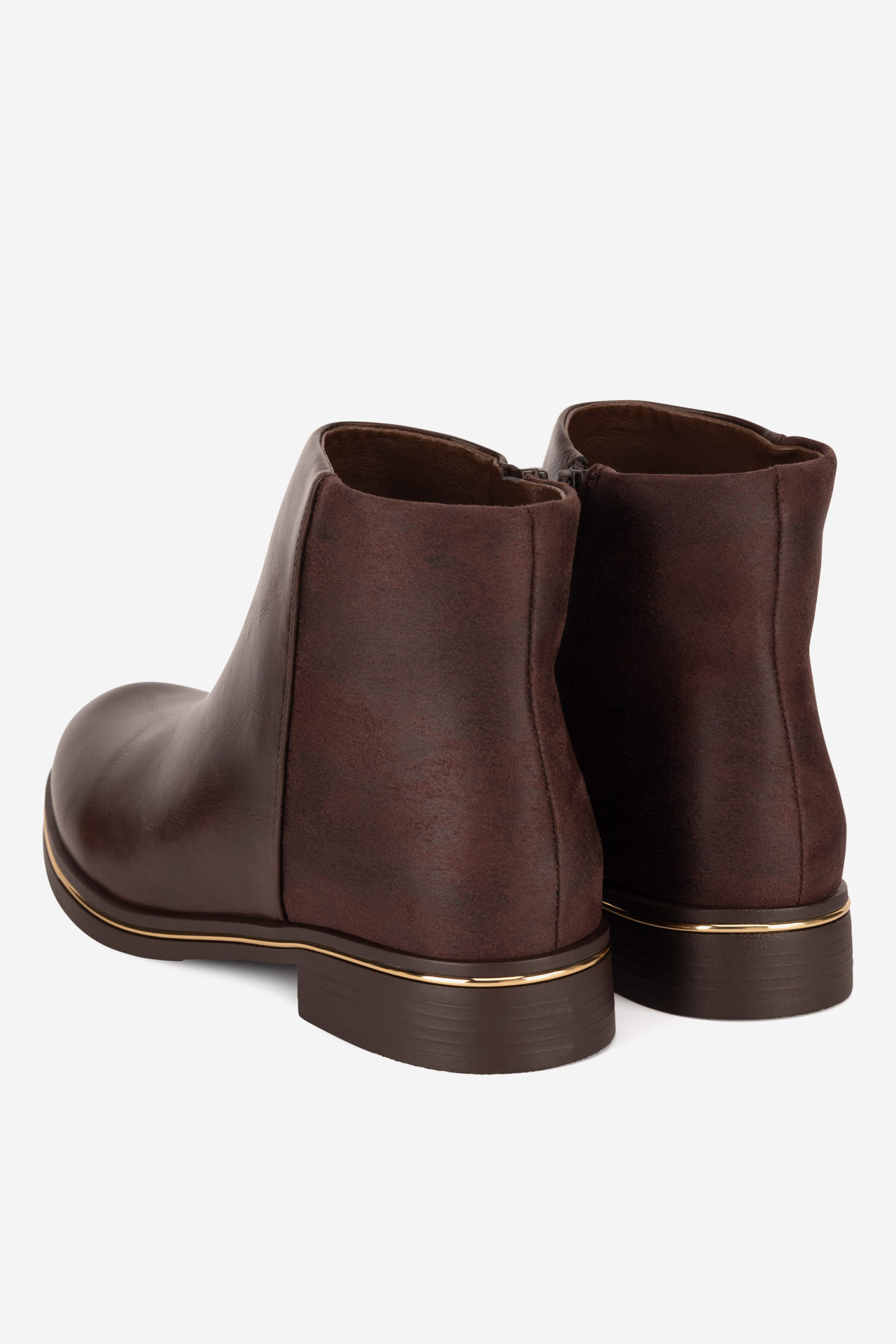 Kotníková obuv HNĚDÁ