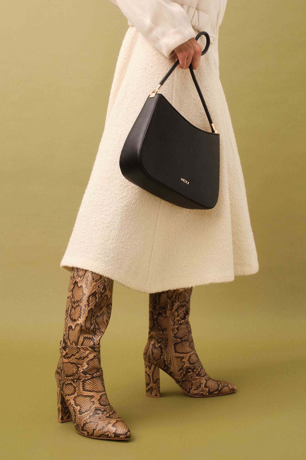 Kozačky TMAVĚ BÉŽOVÁ