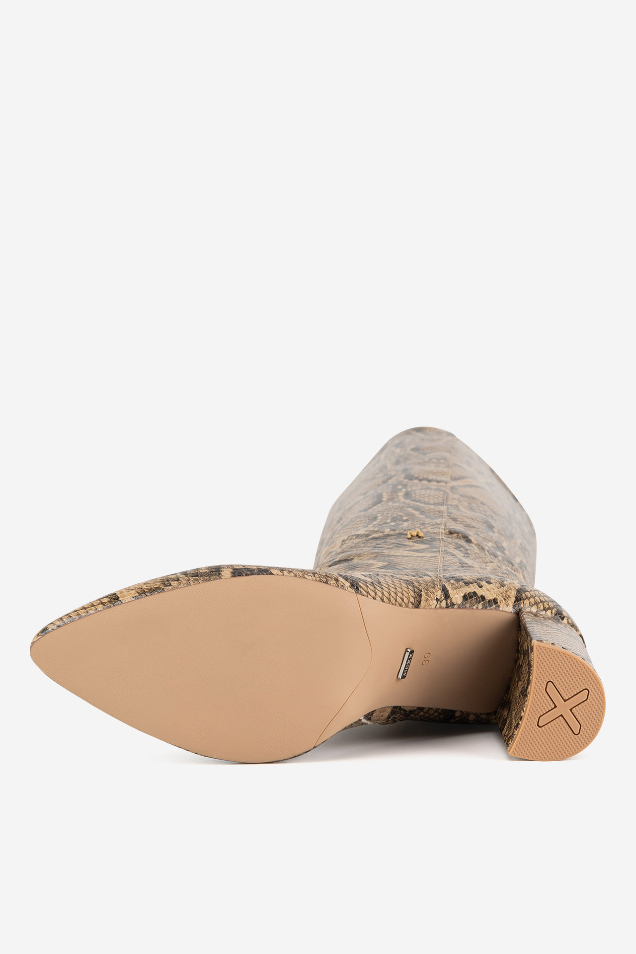 Kozačky TMAVĚ BÉŽOVÁ