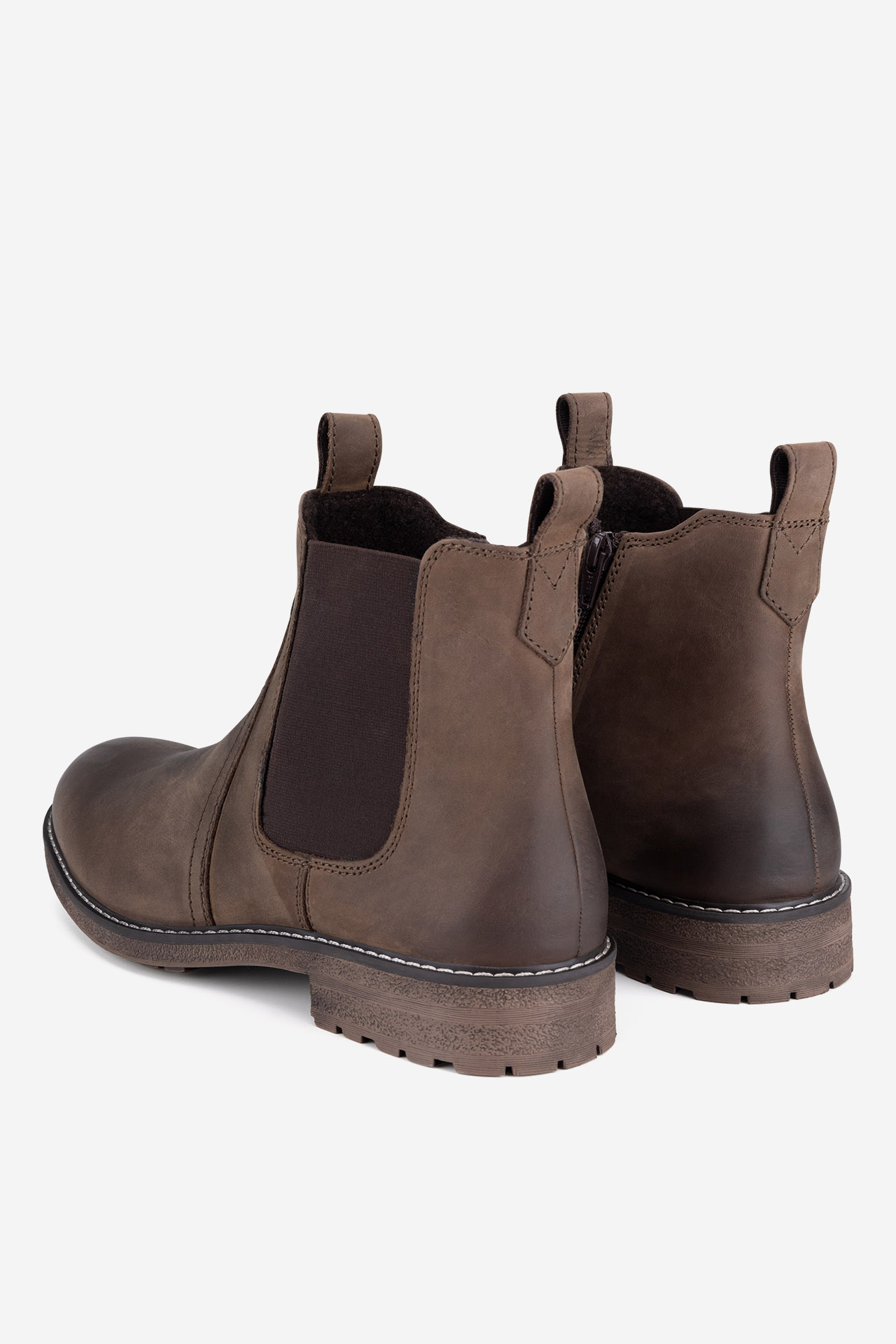 Kotníková obuv TMAVĚ HNĚDÁ