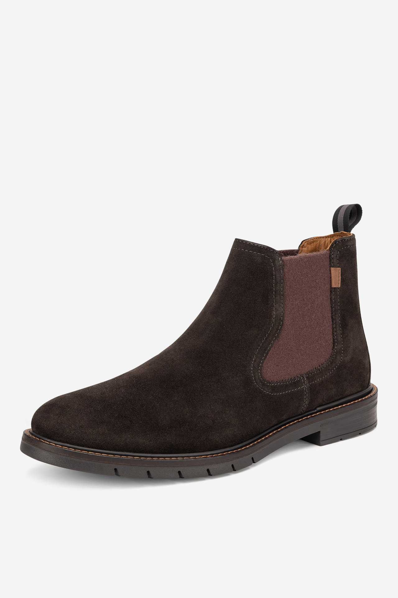 Kotníková obuv TMAVĚ HNĚDÁ