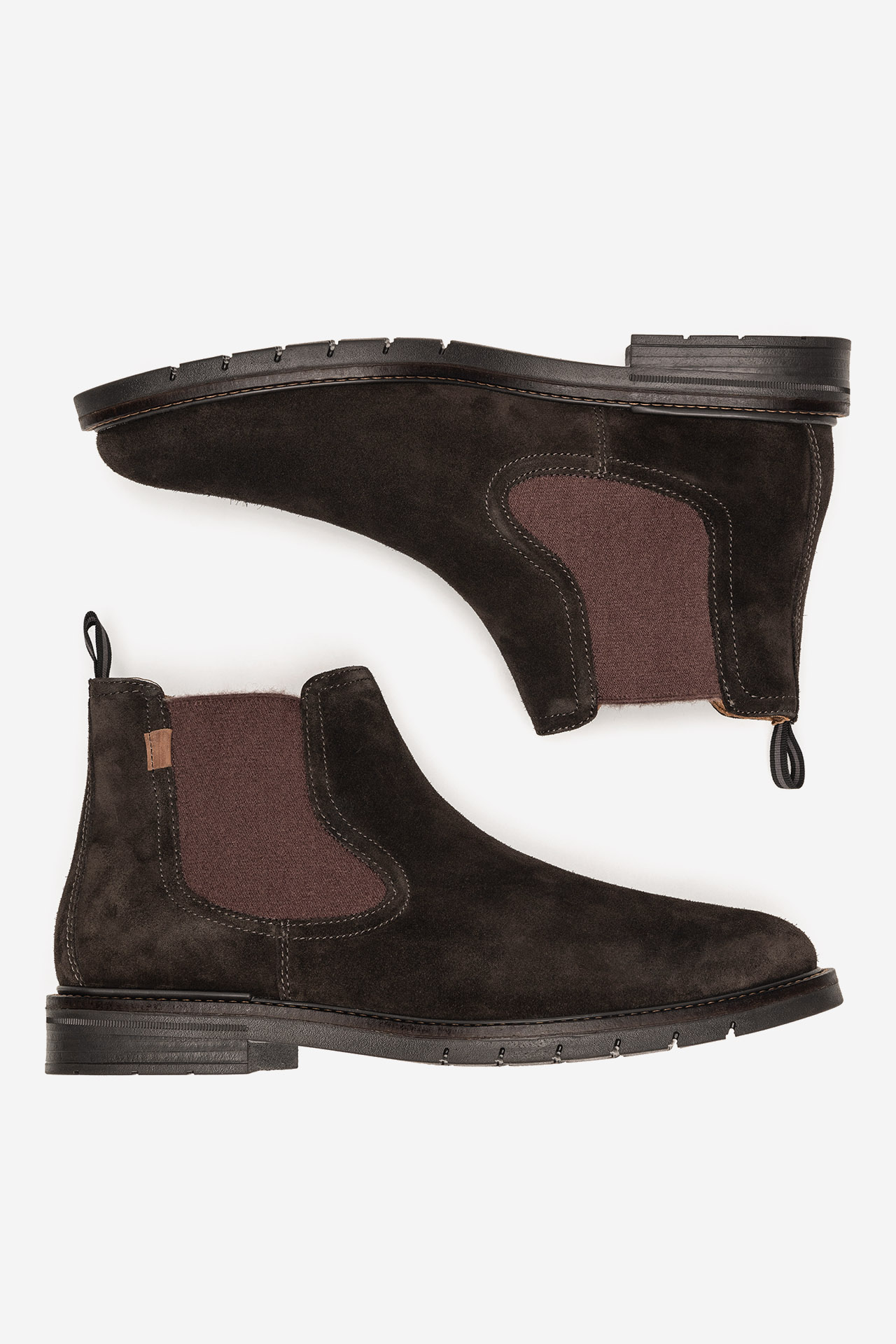 Kotníková obuv TMAVĚ HNĚDÁ