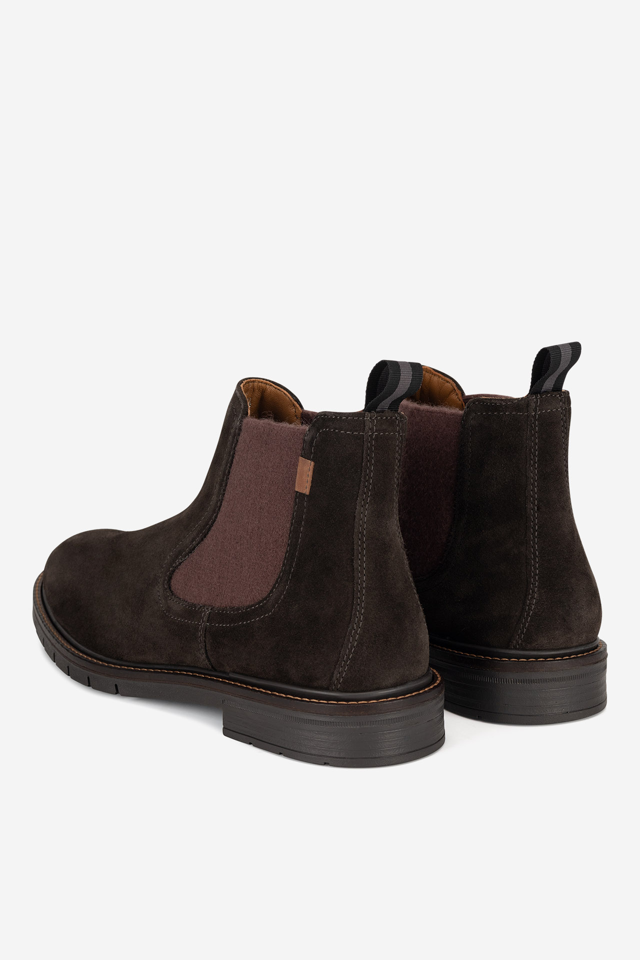 Kotníková obuv TMAVĚ HNĚDÁ