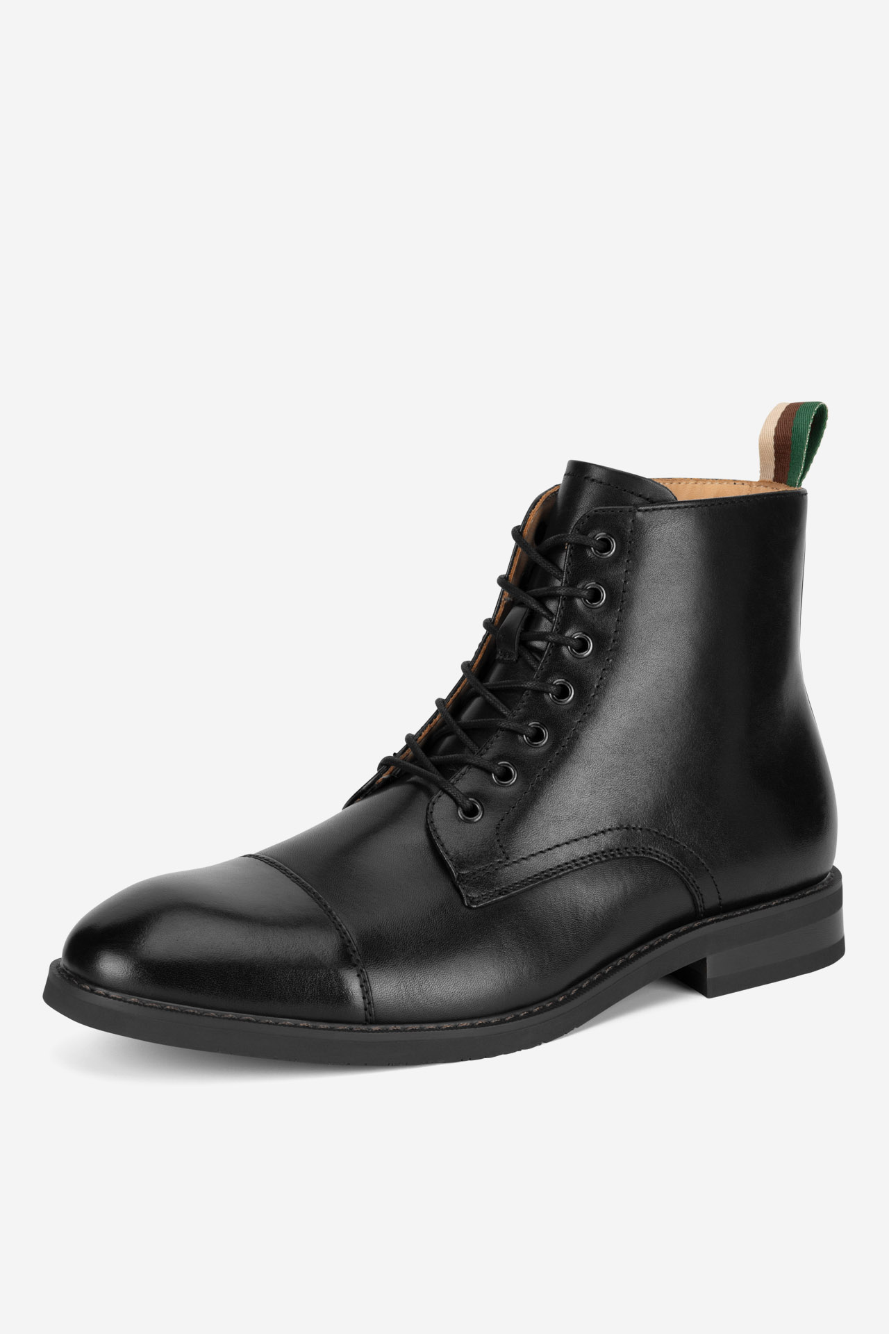 Šněrovací vyšší obuv ČERNÁ