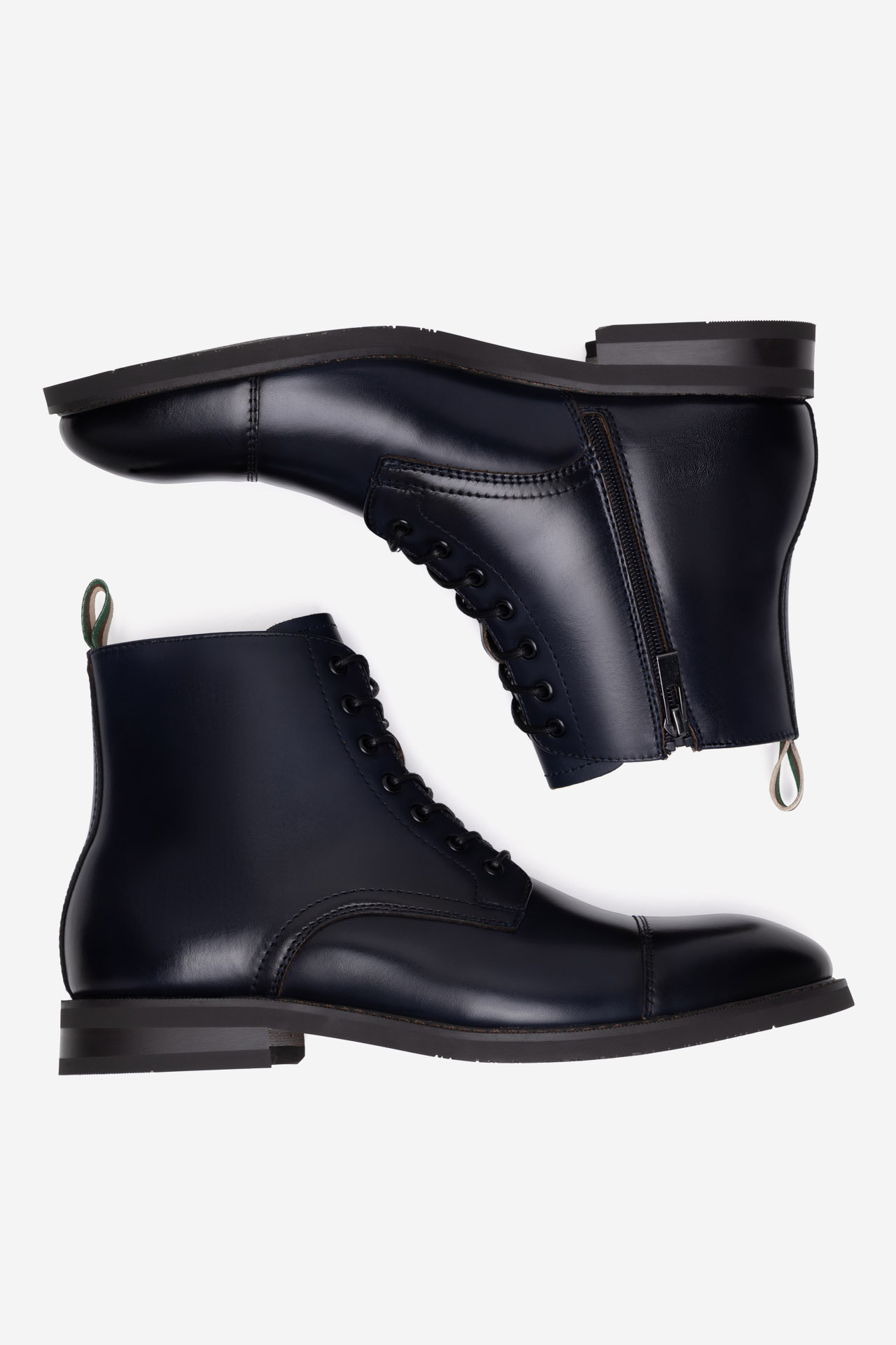 Gležnjarji z vezalkami Mornarsko modra