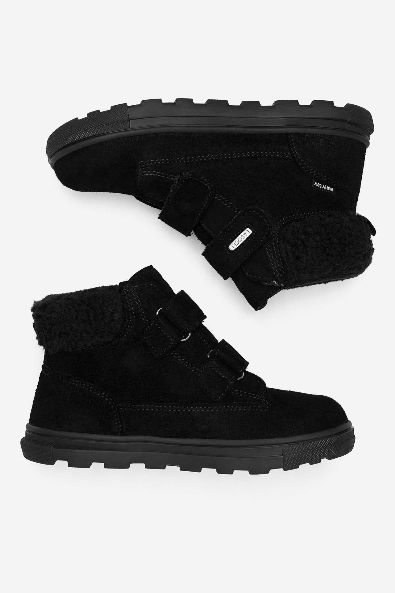 Šněrovací vyšší obuv ČERNÁ