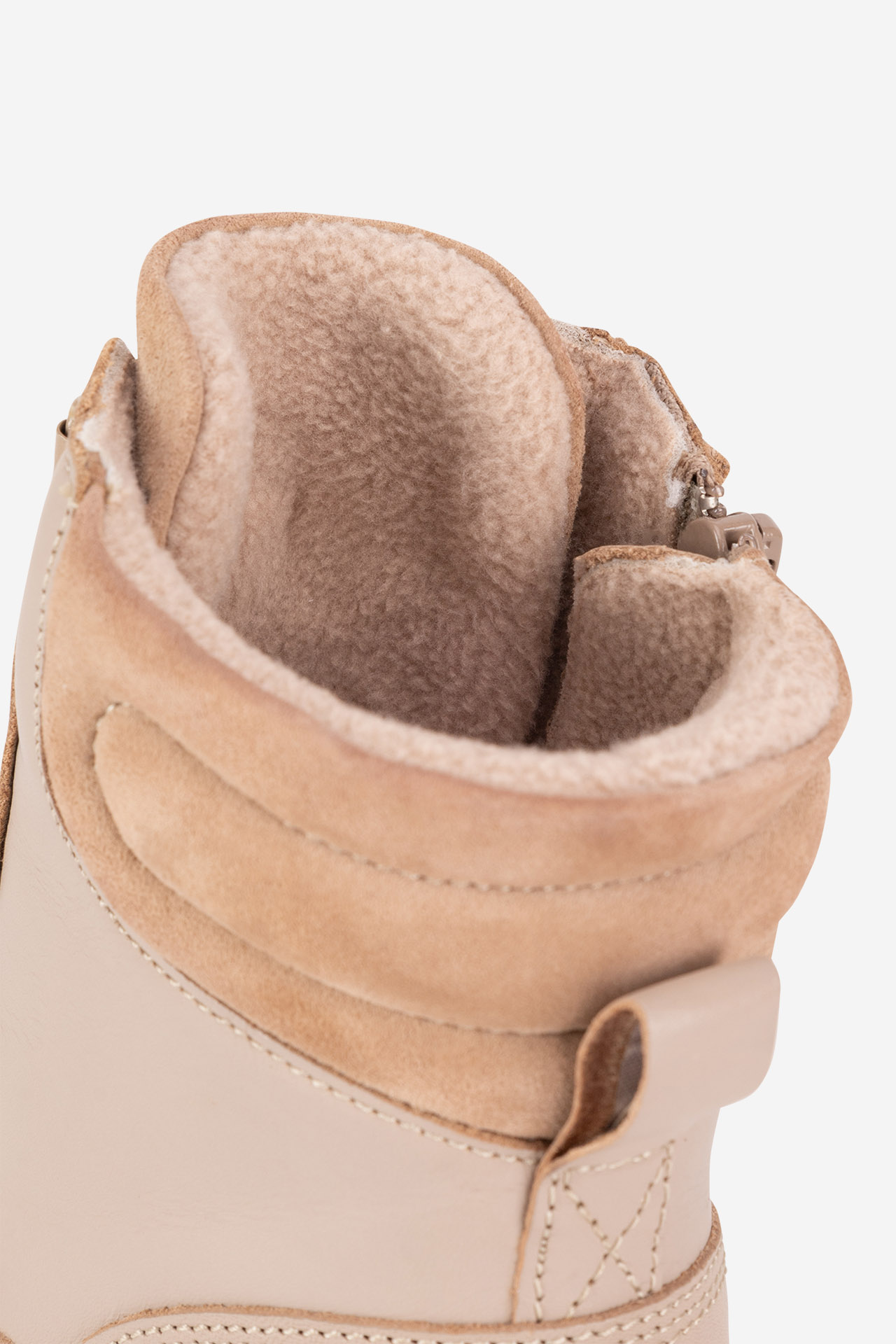 Gležnjarji z vezalkami Bež