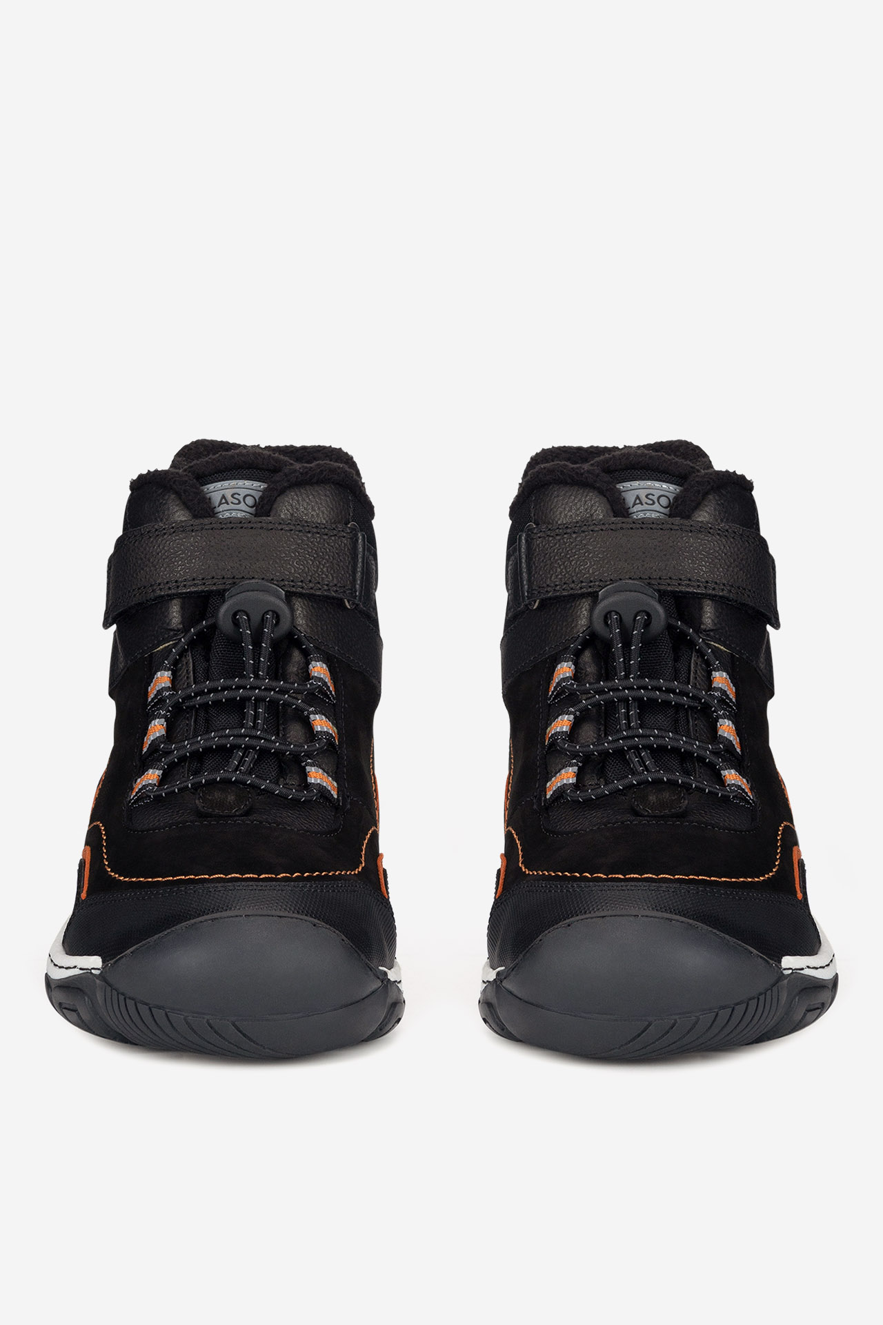 Šněrovací vyšší obuv ČERNÁ