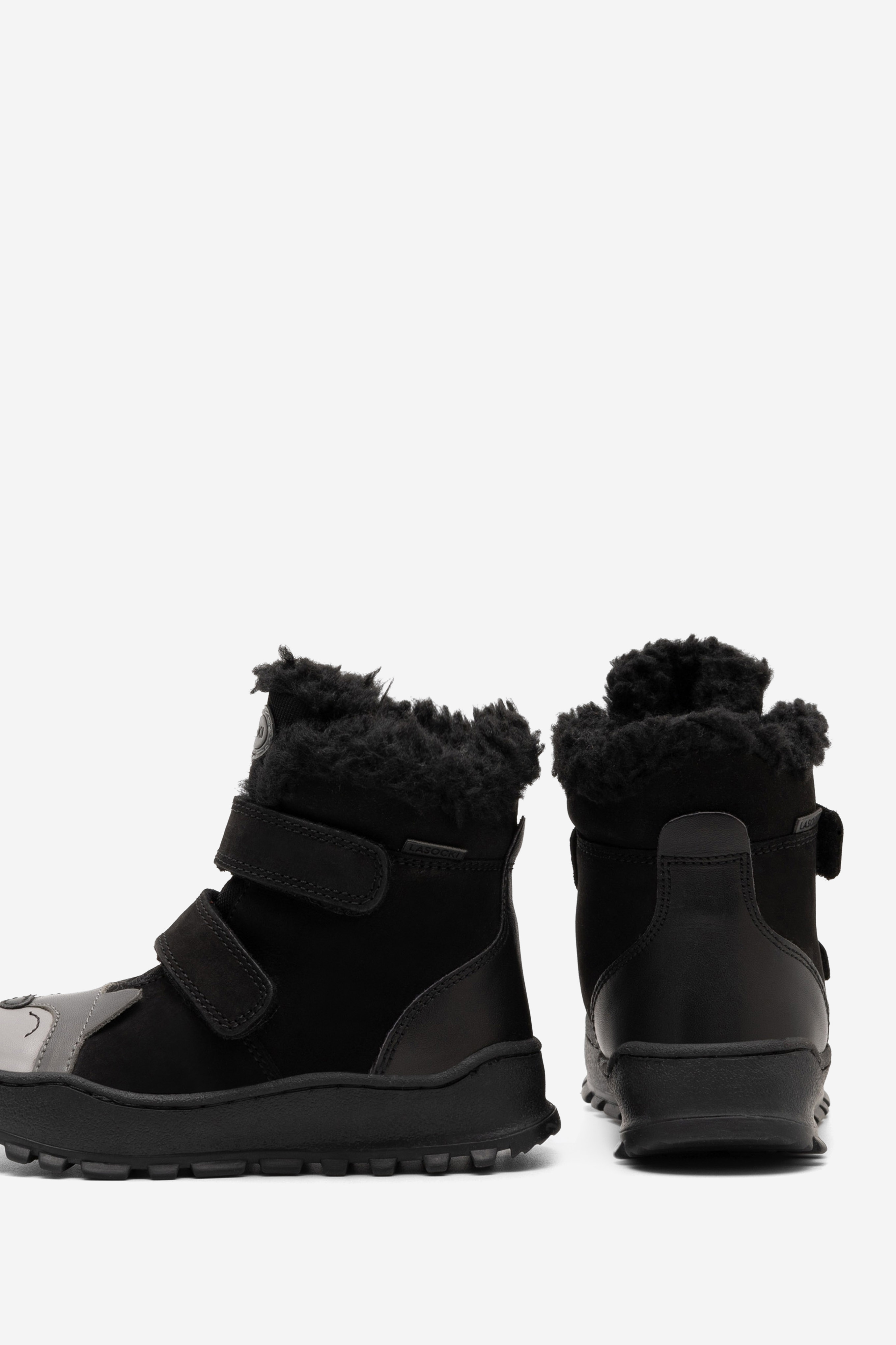 Šněrovací vyšší obuv ČERNÁ