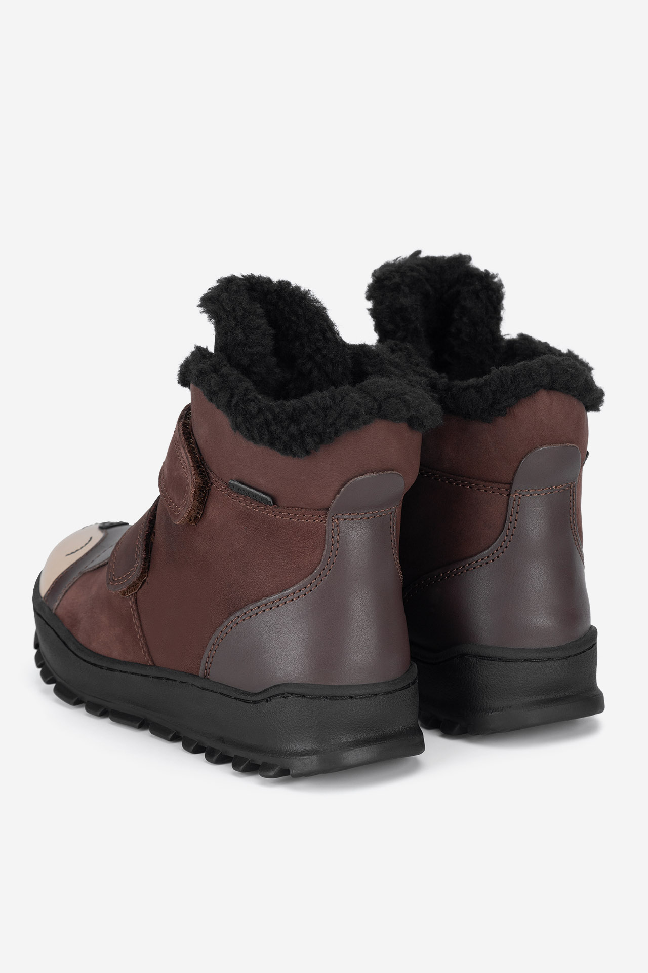 Šněrovací vyšší obuv HNĚDÁ