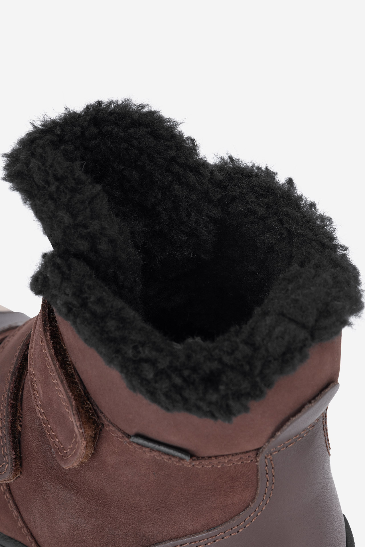 Šněrovací vyšší obuv HNĚDÁ