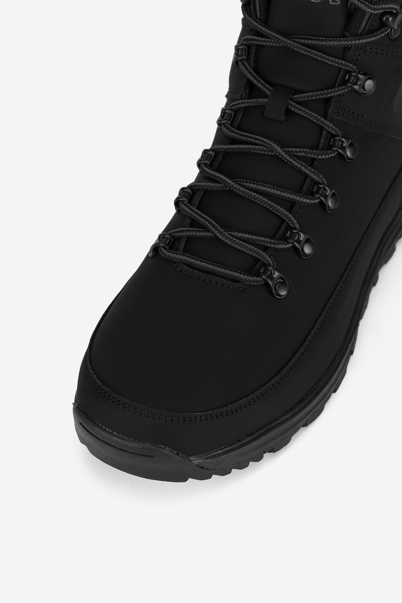 Šněrovací vyšší obuv ČERNÁ