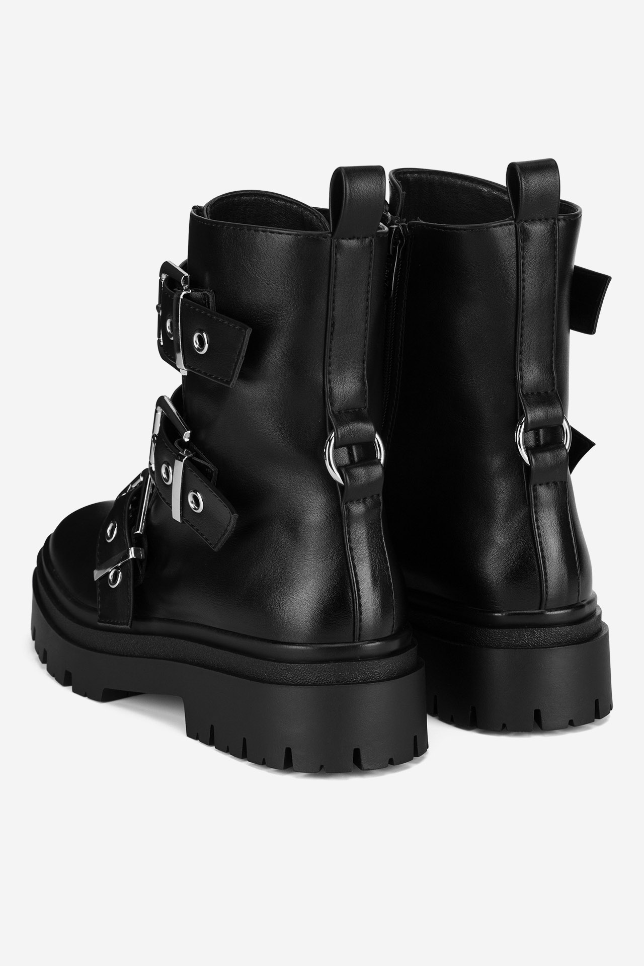 Gležnjarji z vezalkami Črna