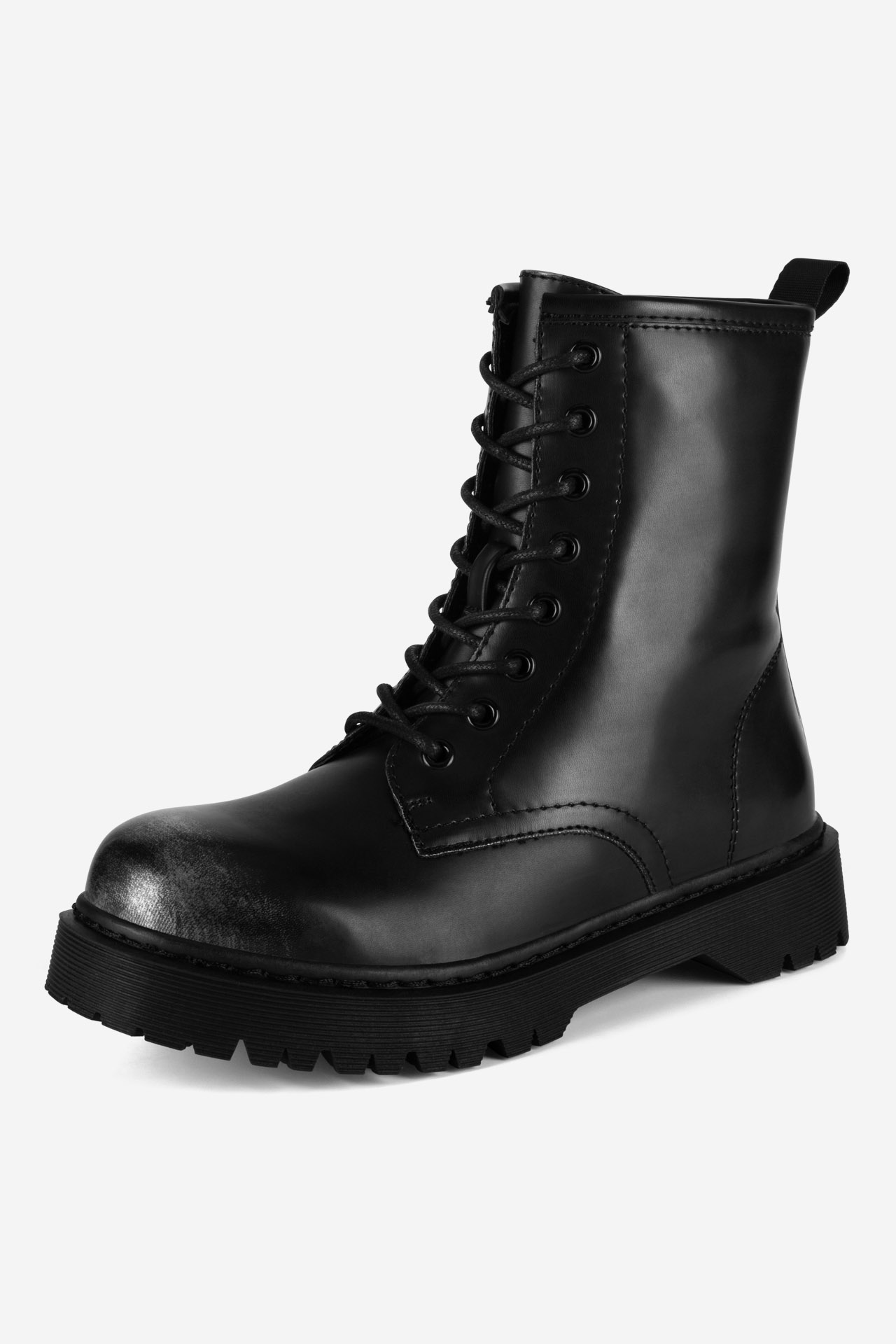 Šněrovací vyšší obuv ČERNÁ