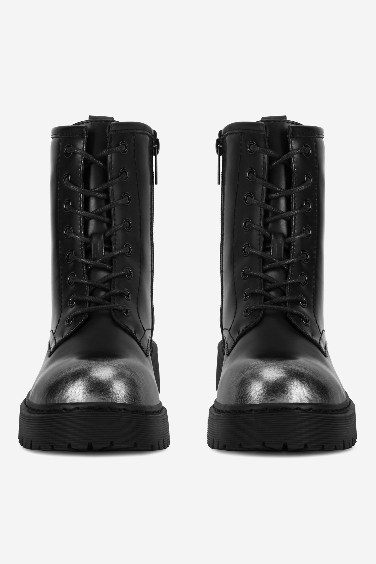 Šněrovací vyšší obuv ČERNÁ