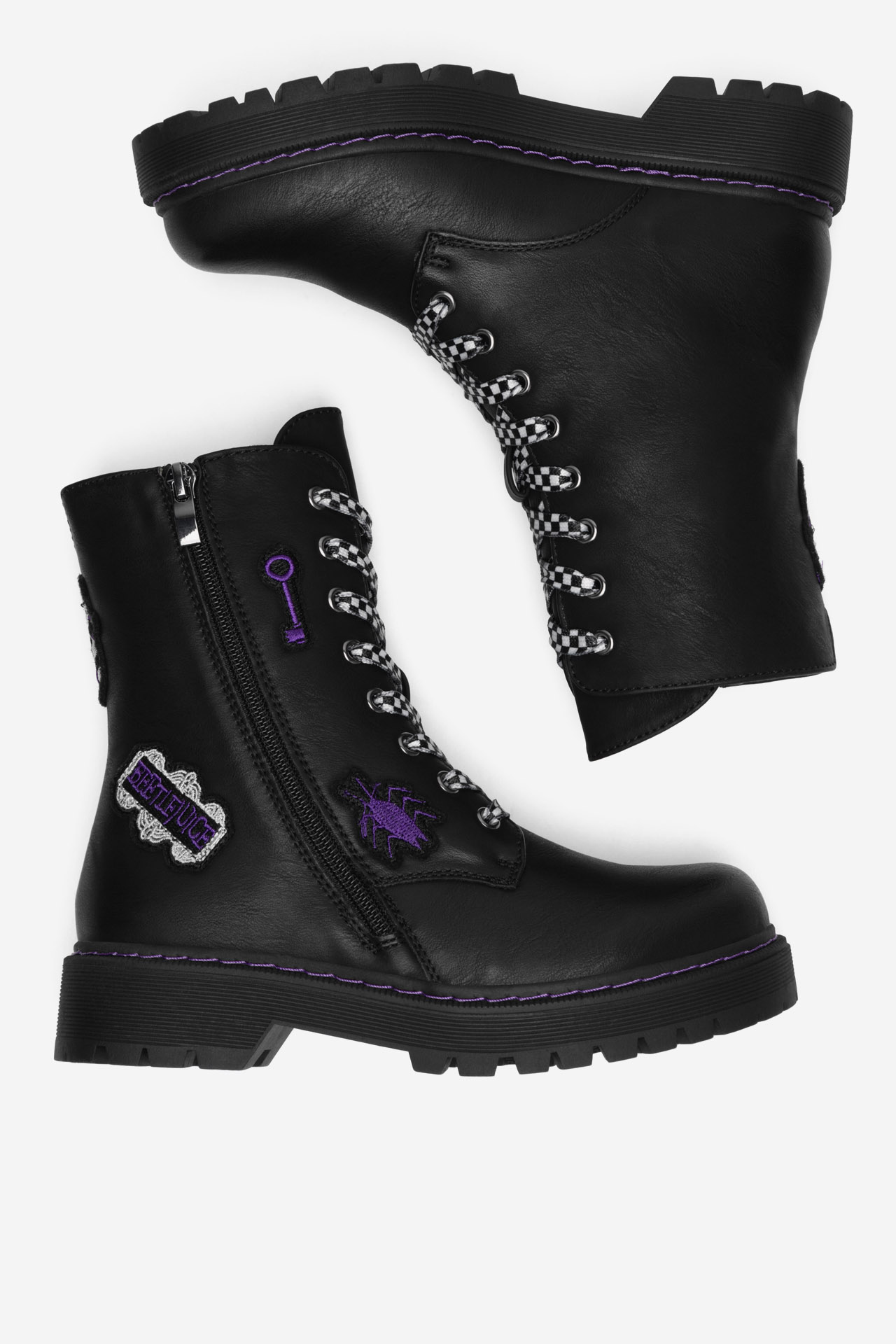 Gležnjarji z vezalkami Črna