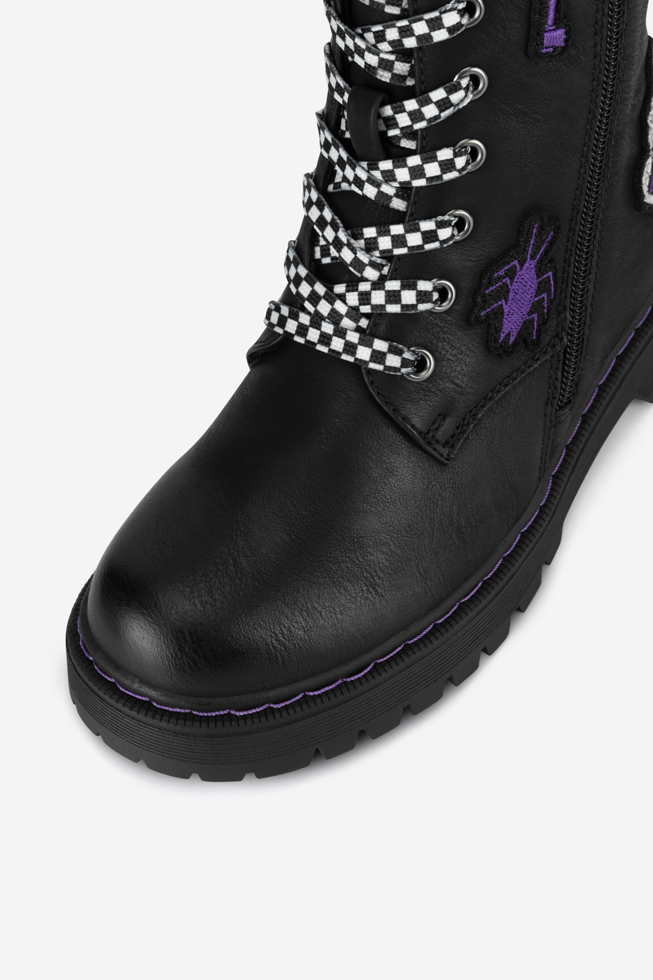 Gležnjarji z vezalkami Črna