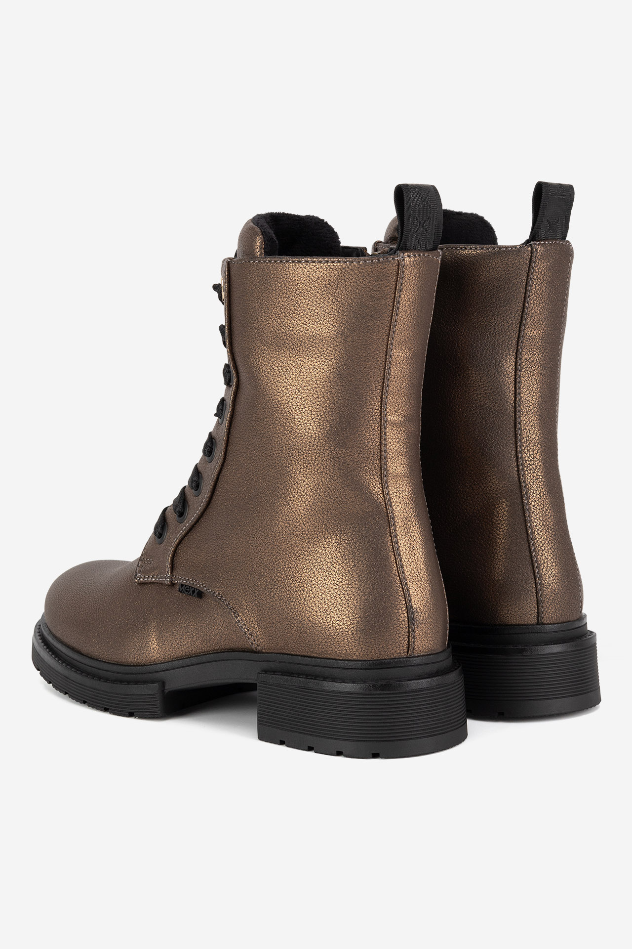 Šněrovací vyšší obuv MĚDĚNÁ