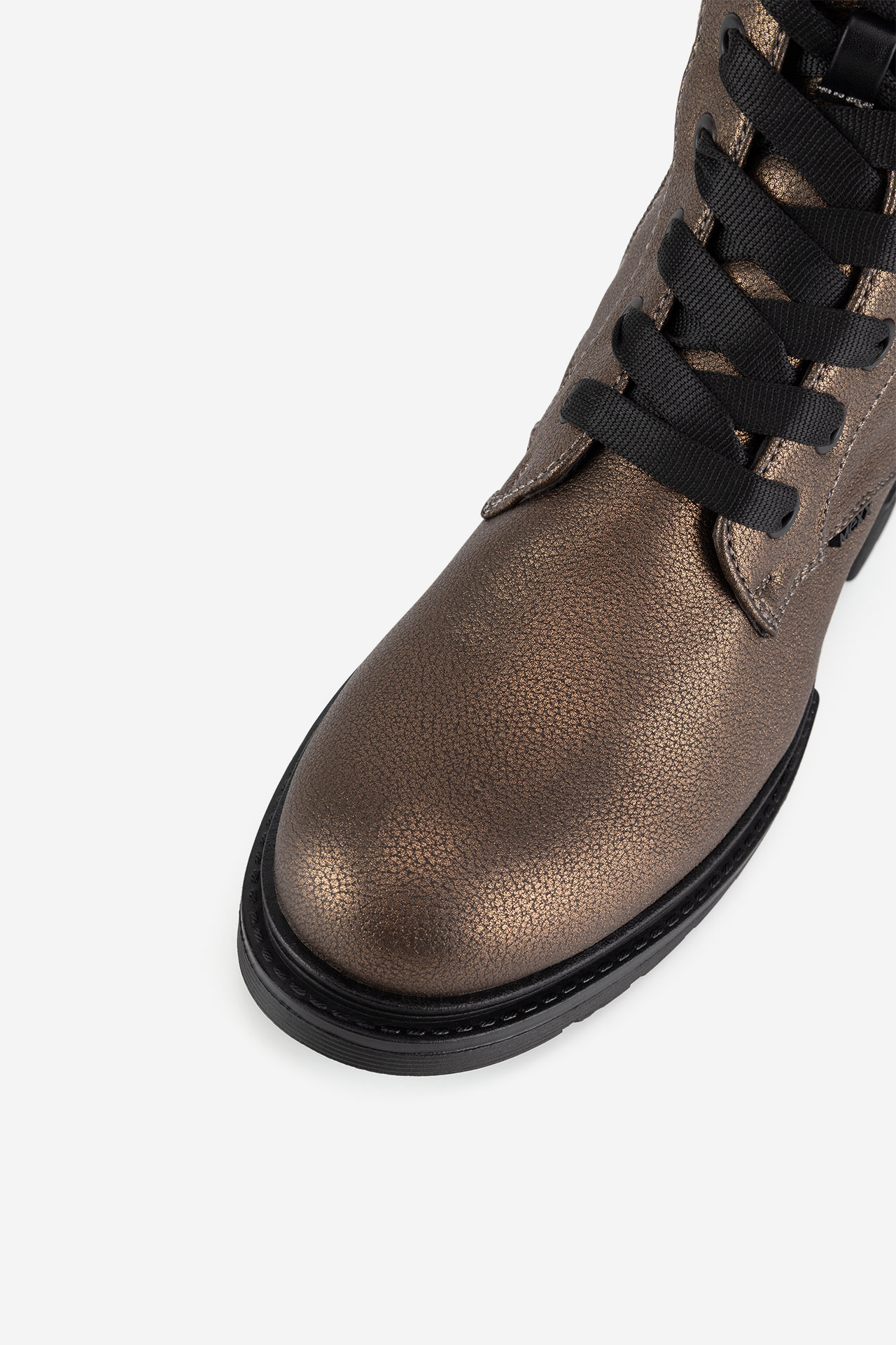 Šněrovací vyšší obuv MĚDĚNÁ