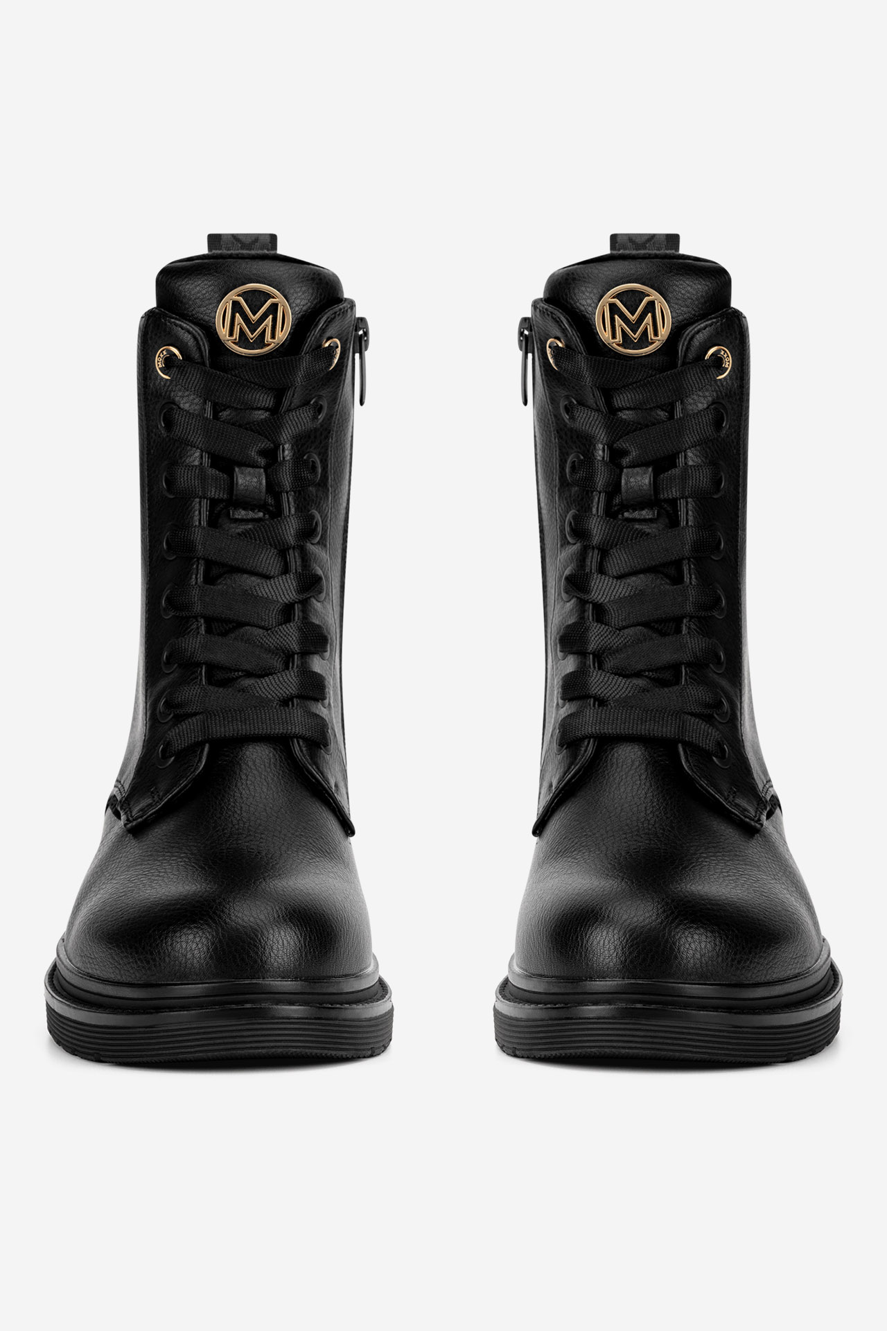 Šněrovací vyšší obuv ČERNÁ