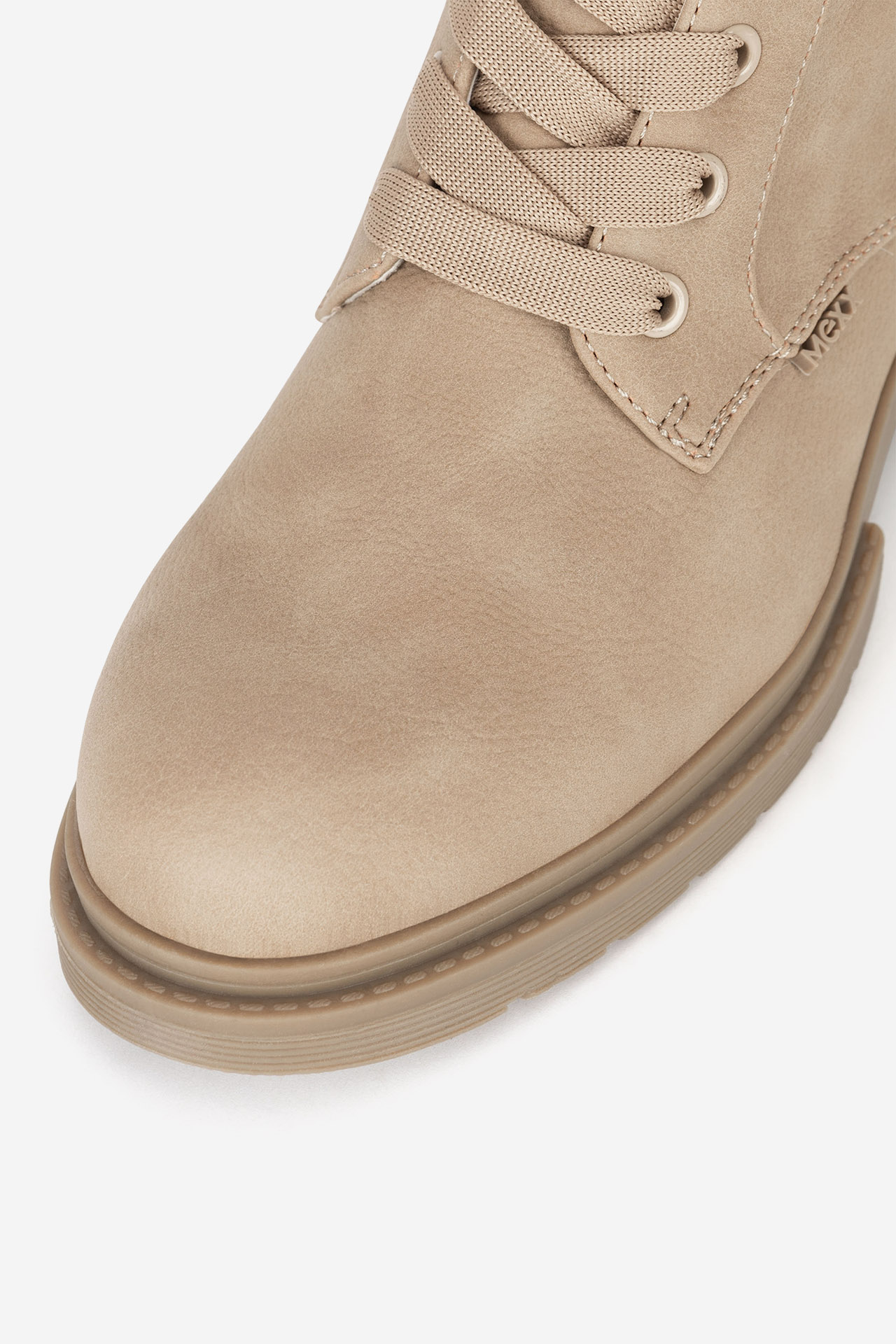 Šněrovací vyšší obuv BÉŽOVÁ