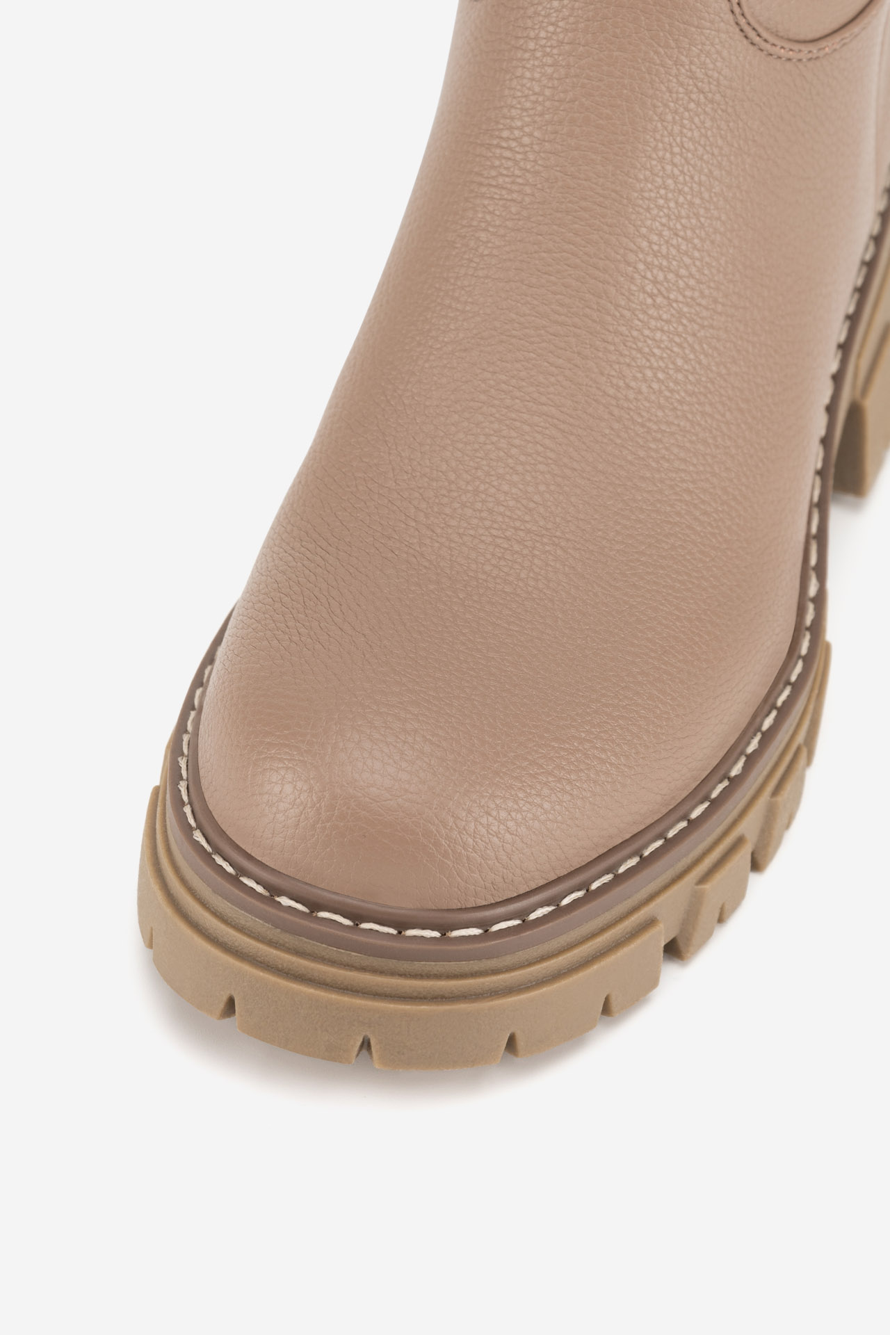 Kozačky TMAVĚ BÉŽOVÁ